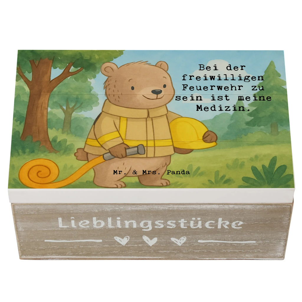 Holzkiste Bär Freiwillige Feuerwehr Design Dekokiste, Geschenkbox, Kiste, XXL, Geschenkdose, Erinnerungskiste, Aufbewahrungsbox, Truhe, Schatzkiste, Schatulle, Erinnerungsbox, Holzkiste, Geschenk, Sport, Sportart, Hobby, Schenken, Danke, Dankeschön, Auszeichnung, Gewinn, Sportler, Jugendfeuerwehr, Feuerwehrfest, Freiwillige Feuerwehr