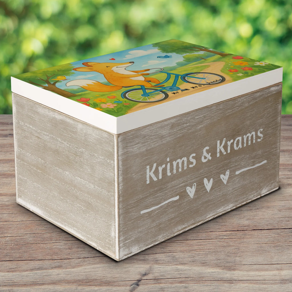 Holzkiste Fuchs Fahrrad fahren Design Geschenkbox, Schatzkiste, Kiste, Truhe, Dekokiste, Aufbewahrungsbox, Erinnerungskiste, Schatulle, Holzkiste, Geschenkdose, XXL, Erinnerungsbox, Geschenk, Sport, Sportart, Hobby, Schenken, Danke, Dankeschön, Auszeichnung, Gewinn, Sportler, Radeln, Fahrrad fahren, Mountainbiking, Radsport, Trekking
