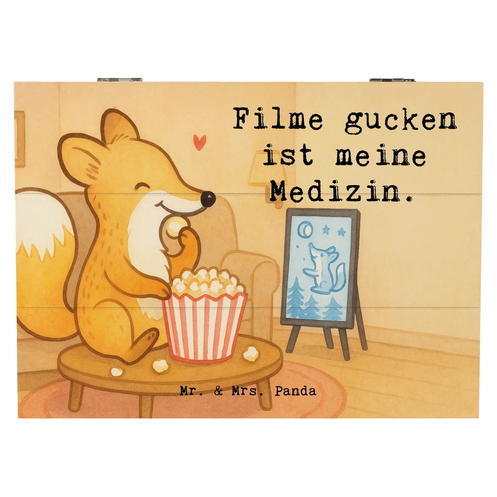 Holzkiste Fuchs Filme gucken Design XXL, Geschenkdose, Erinnerungskiste, Dekokiste, Aufbewahrungsbox, Schatulle, Erinnerungsbox, Truhe, Geschenkbox, Holzkiste, Schatzkiste, Kiste, Geschenk, Sport, Sportart, Hobby, Schenken, Danke, Dankeschön, Auszeichnung, Gewinn, Sportler, Kino, TV, Fernsehen, Filme gucken, Filmabend