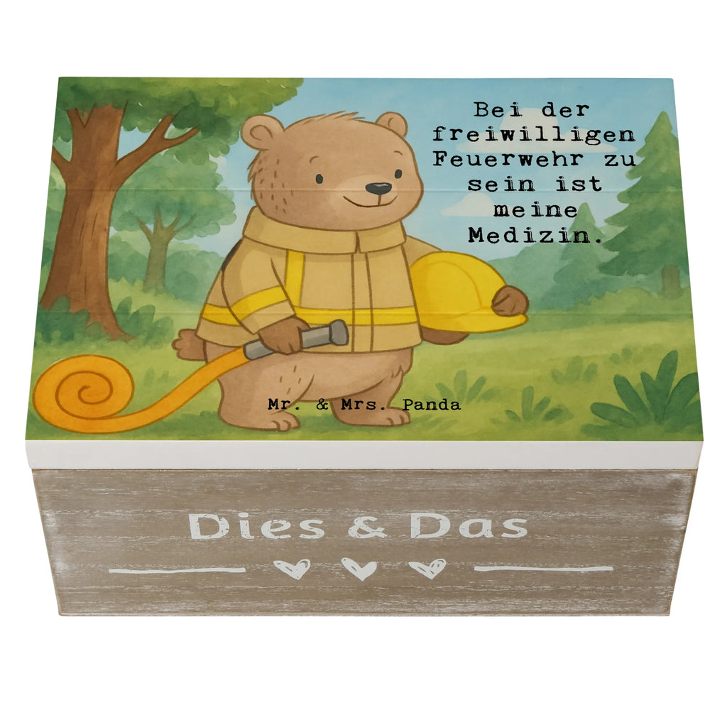 Holzkiste Bär Freiwillige Feuerwehr Design Dekokiste, Geschenkbox, Kiste, XXL, Geschenkdose, Erinnerungskiste, Aufbewahrungsbox, Truhe, Schatzkiste, Schatulle, Erinnerungsbox, Holzkiste, Geschenk, Sport, Sportart, Hobby, Schenken, Danke, Dankeschön, Auszeichnung, Gewinn, Sportler, Jugendfeuerwehr, Feuerwehrfest, Freiwillige Feuerwehr