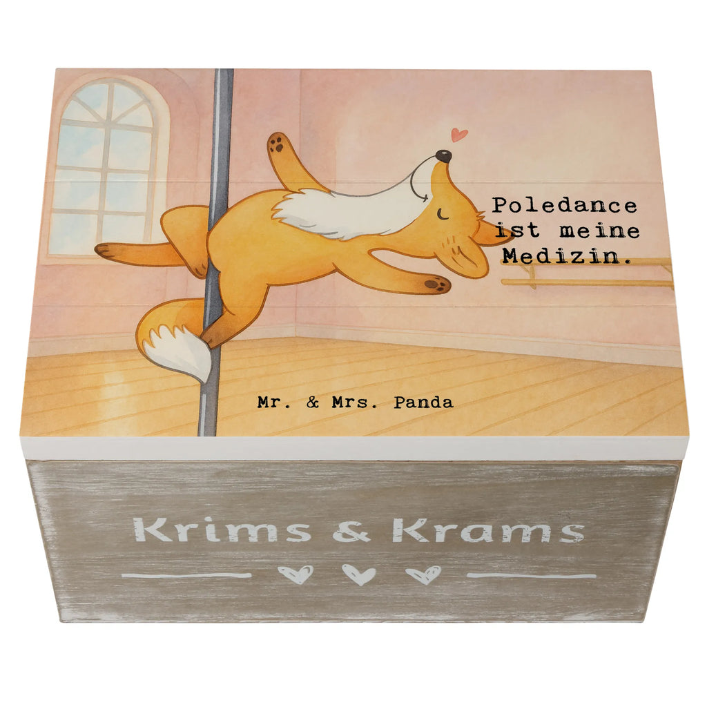 Holzkiste Fuchs Poledance Design Schatzkiste, Kiste, Aufbewahrungsbox, Erinnerungsbox, Geschenkdose, XXL, Erinnerungskiste, Dekokiste, Geschenkbox, Holzkiste, Schatulle, Truhe, Geschenk, Sport, Sportart, Hobby, Schenken, Danke, Dankeschön, Auszeichnung, Gewinn, Sportler, Tanzen, Tanz, Pole Dance