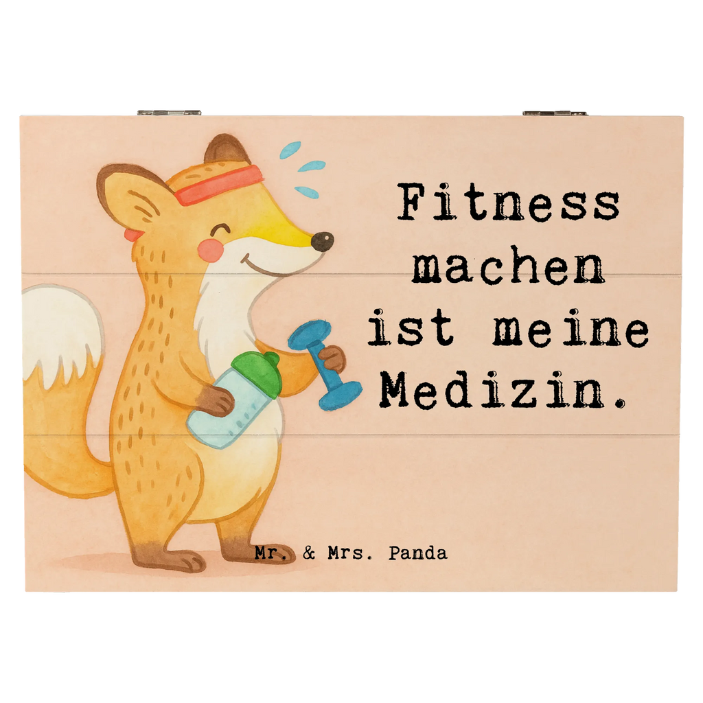 Holzkiste Fuchs Fitness Design Kiste, Erinnerungsbox, Dekokiste, Schatzkiste, Truhe, Aufbewahrungsbox, Geschenkdose, Geschenkbox, Schatulle, Erinnerungskiste, Holzkiste, XXL, Geschenk, Sport, Sportart, Hobby, Schenken, Danke, Dankeschön, Auszeichnung, Gewinn, Sportler, Fitnessstudio, Sportclub, Kraftsport, Fitness, Sport treiben