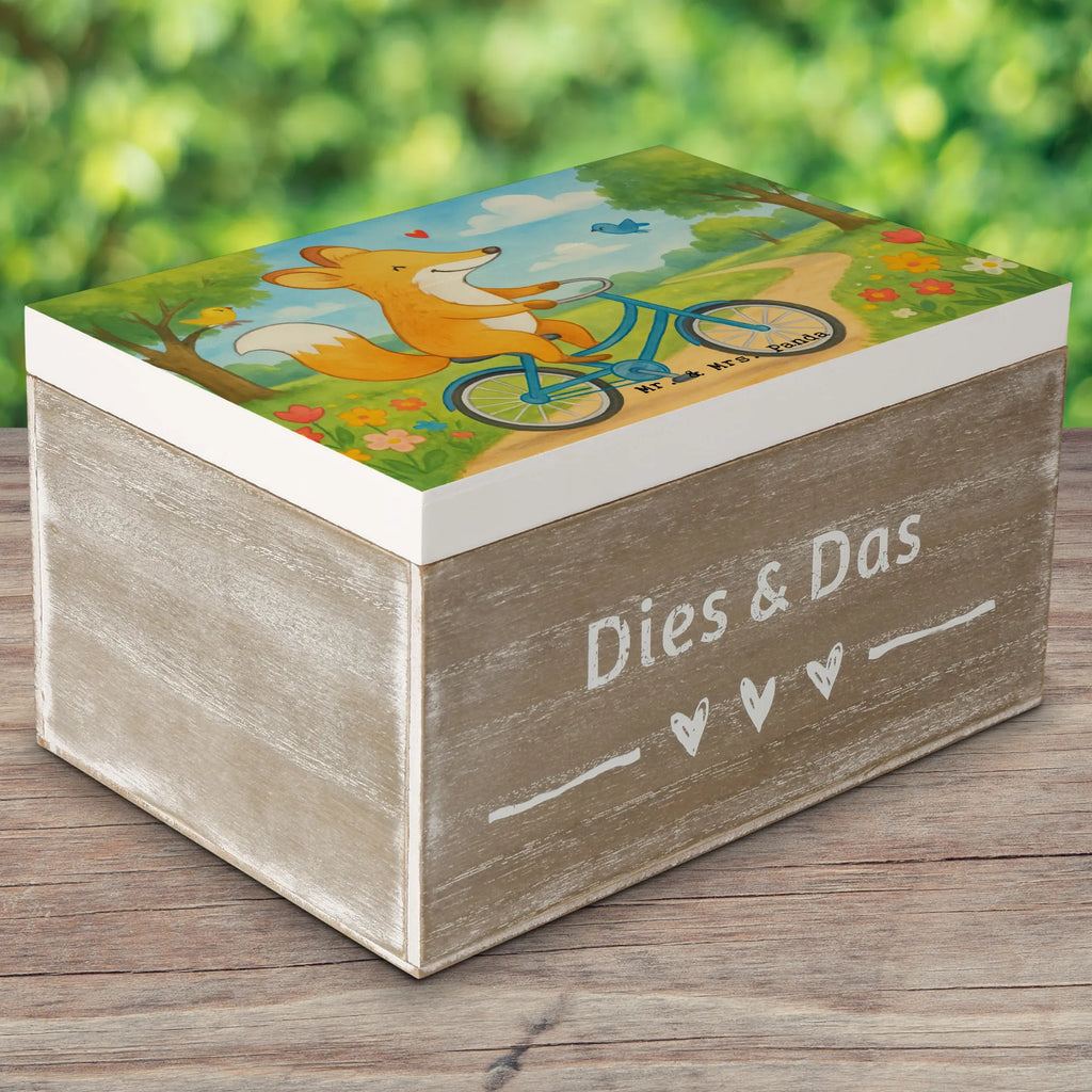 Holzkiste Fuchs Fahrrad fahren Design Geschenkbox, Schatzkiste, Kiste, Truhe, Dekokiste, Aufbewahrungsbox, Erinnerungskiste, Schatulle, Holzkiste, Geschenkdose, XXL, Erinnerungsbox, Geschenk, Sport, Sportart, Hobby, Schenken, Danke, Dankeschön, Auszeichnung, Gewinn, Sportler, Radeln, Fahrrad fahren, Mountainbiking, Radsport, Trekking