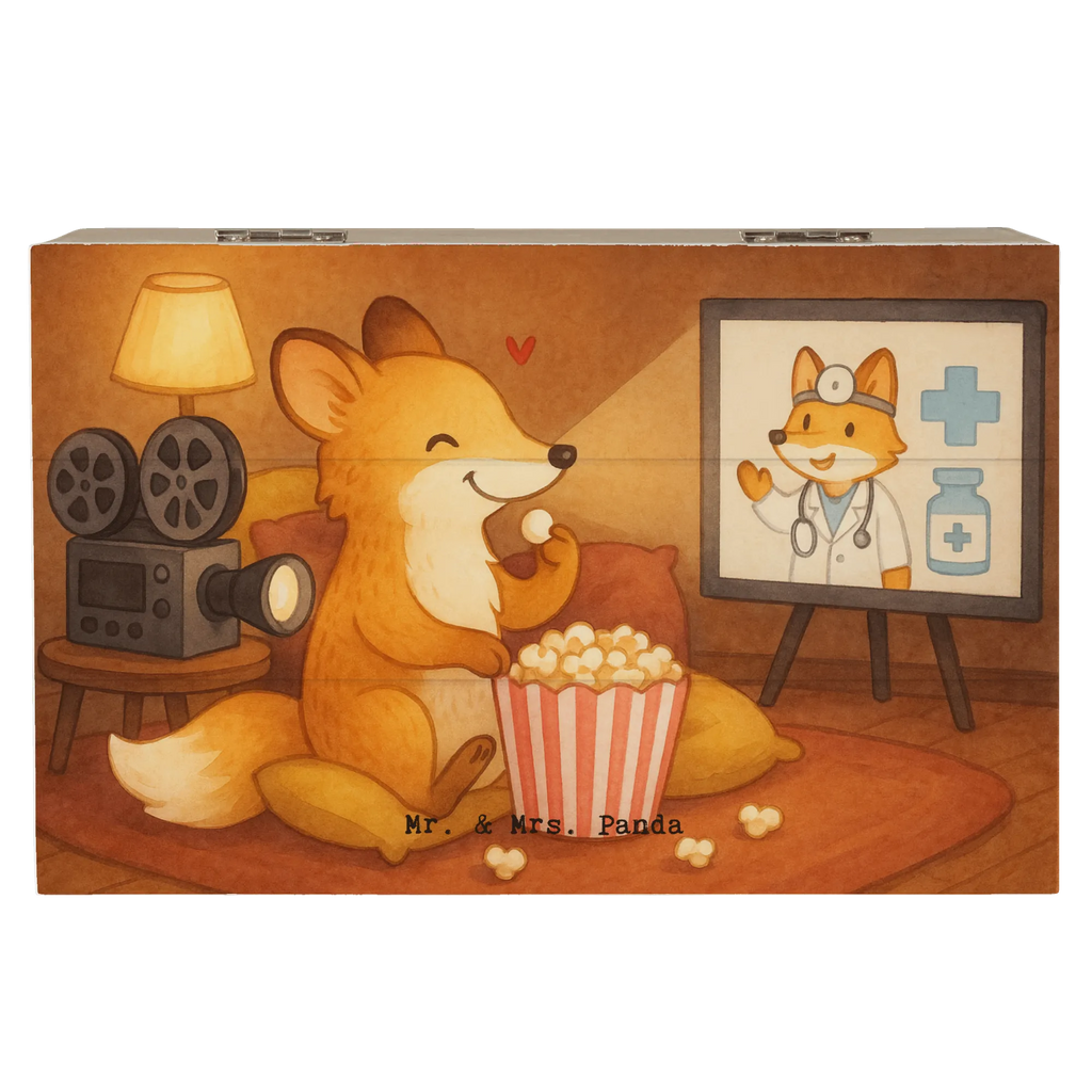 Holzkiste Fuchs Filme gucken Design XXL, Geschenkdose, Erinnerungskiste, Dekokiste, Aufbewahrungsbox, Schatulle, Erinnerungsbox, Truhe, Geschenkbox, Holzkiste, Schatzkiste, Kiste, Geschenk, Sport, Sportart, Hobby, Schenken, Danke, Dankeschön, Auszeichnung, Gewinn, Sportler, Kino, TV, Fernsehen, Filme gucken, Filmabend