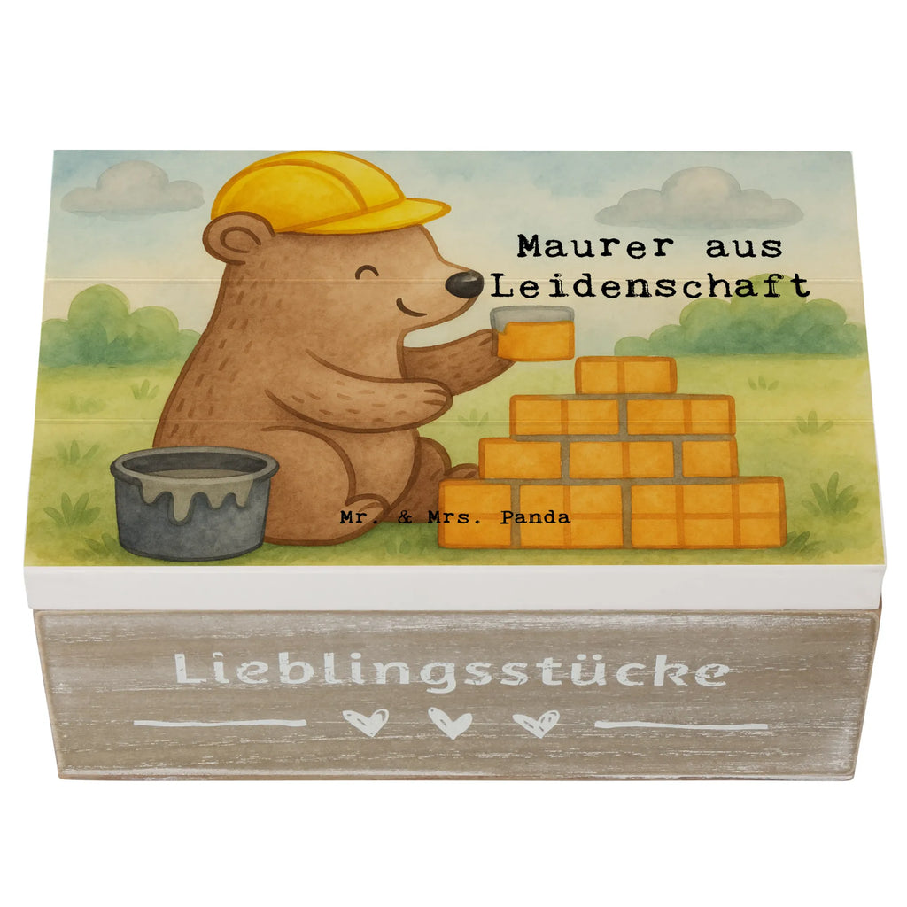 Holzkiste Maurer Leidenschaft Design Geschenkdose, XXL, Erinnerungskiste, Schatulle, Erinnerungsbox, Holzkiste, Dekokiste, Kiste, Geschenkbox, Schatzkiste, Truhe, Aufbewahrungsbox, Beruf, Ausbildung, Jubiläum, Abschied, Rente, Kollege, Kollegin, Geschenk, Schenken, Arbeitskollege, Mitarbeiter, Firma, Danke, Dankeschön, Gesellenprüfung, Maurer, Handwerker, Maurermeister, Maurerbetrieb