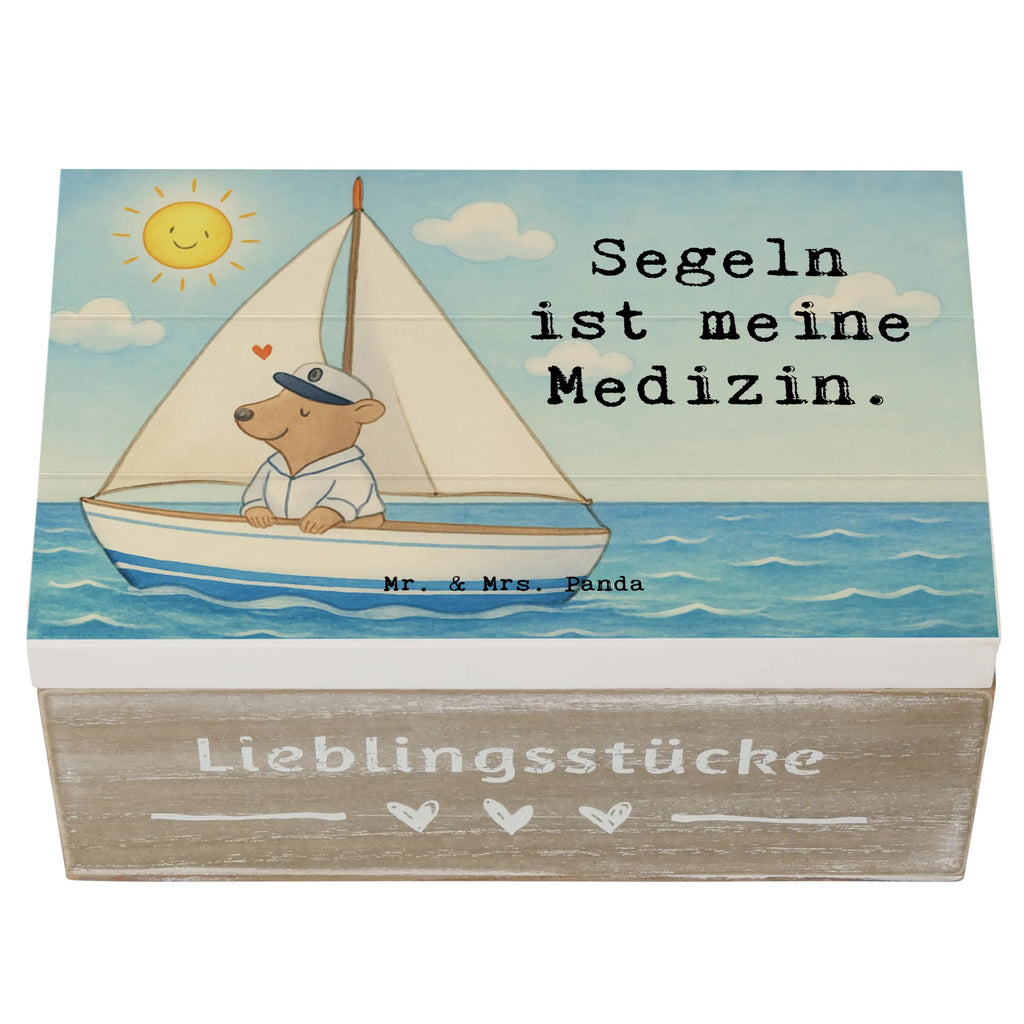Holzkiste Bär Segeln Design Aufbewahrungsbox, Schatulle, Erinnerungsbox, Dekokiste, XXL, Truhe, Erinnerungskiste, Schatzkiste, Geschenkdose, Kiste, Holzkiste, Geschenkbox, Geschenk, Sport, Sportart, Hobby, Schenken, Danke, Dankeschön, Auszeichnung, Gewinn, Sportler, Segeltörn, Segelboot, Segelschule, segeln, Yachtclub