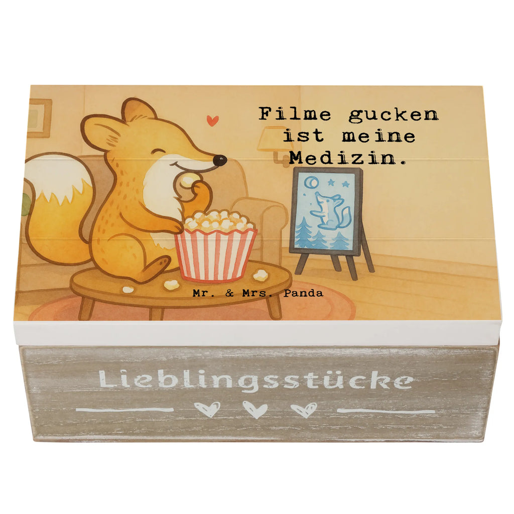 Holzkiste Fuchs Filme gucken Design XXL, Geschenkdose, Erinnerungskiste, Dekokiste, Aufbewahrungsbox, Schatulle, Erinnerungsbox, Truhe, Geschenkbox, Holzkiste, Schatzkiste, Kiste, Geschenk, Sport, Sportart, Hobby, Schenken, Danke, Dankeschön, Auszeichnung, Gewinn, Sportler, Kino, TV, Fernsehen, Filme gucken, Filmabend