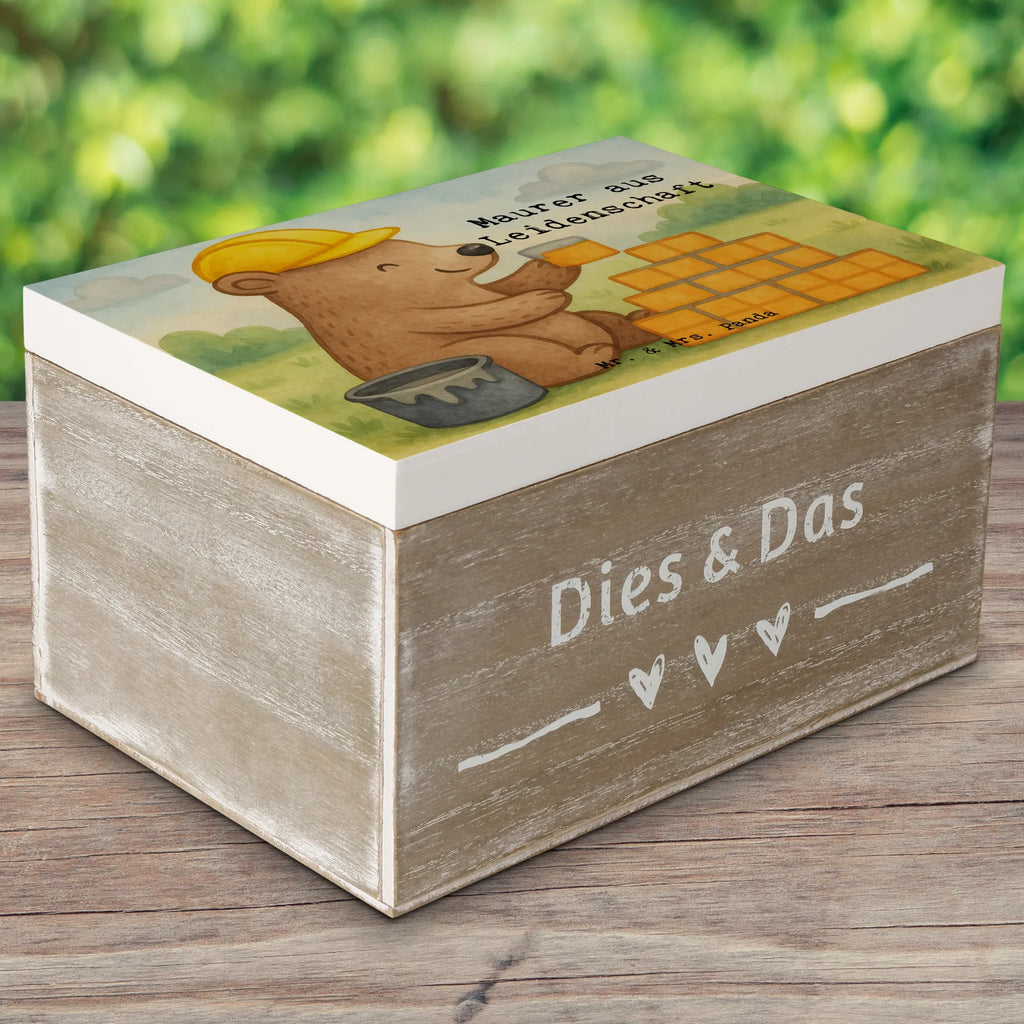 Holzkiste Maurer Leidenschaft Design Geschenkdose, XXL, Erinnerungskiste, Schatulle, Erinnerungsbox, Holzkiste, Dekokiste, Kiste, Geschenkbox, Schatzkiste, Truhe, Aufbewahrungsbox, Beruf, Ausbildung, Jubiläum, Abschied, Rente, Kollege, Kollegin, Geschenk, Schenken, Arbeitskollege, Mitarbeiter, Firma, Danke, Dankeschön, Gesellenprüfung, Maurer, Handwerker, Maurermeister, Maurerbetrieb