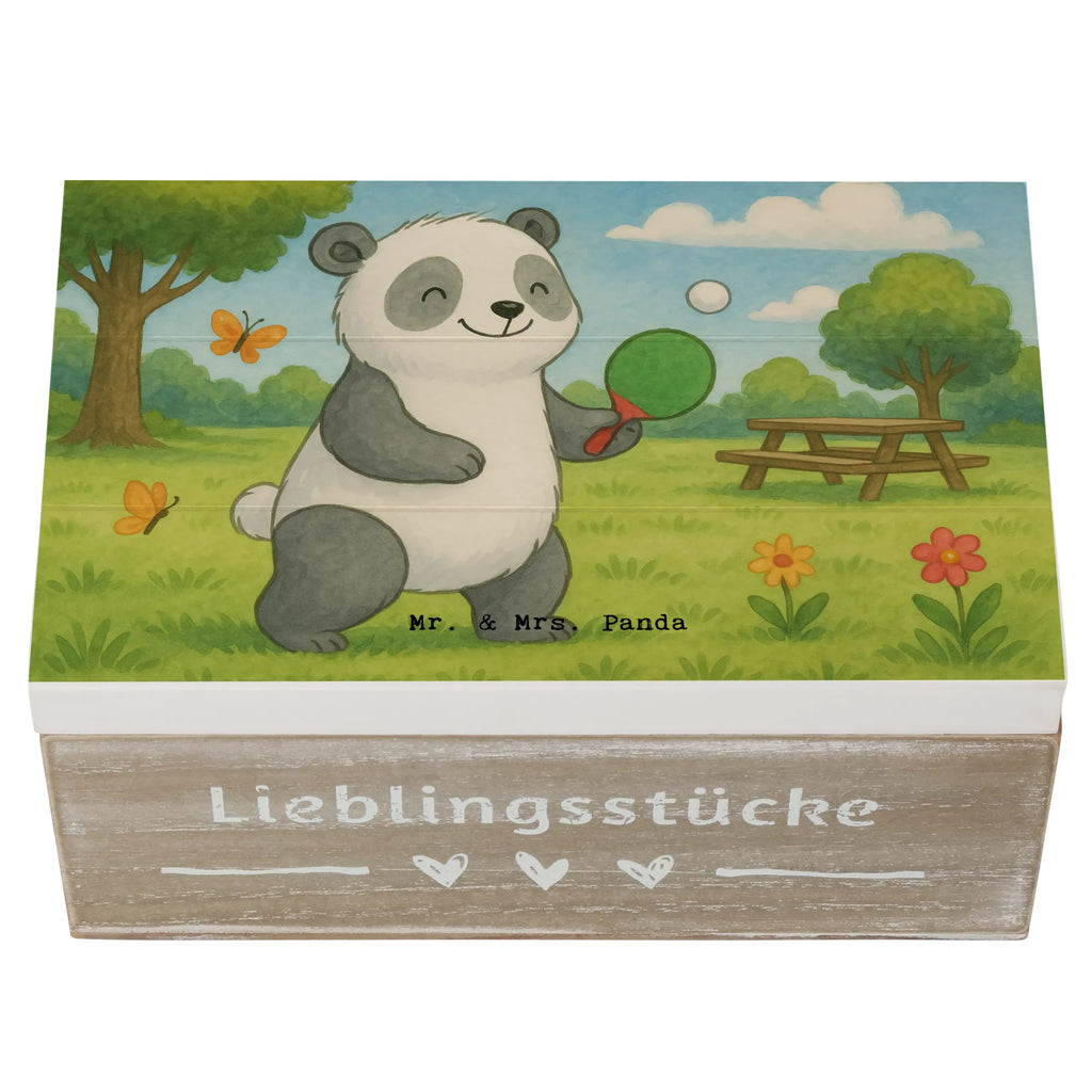 Holzkiste Panda Tischtennis Design Schatzkiste, Schatulle, Geschenkbox, Aufbewahrungsbox, Truhe, XXL, Geschenkdose, Erinnerungskiste, Erinnerungsbox, Kiste, Dekokiste, Holzkiste, Geschenk, Sport, Sportart, Hobby, Schenken, Danke, Dankeschön, Auszeichnung, Gewinn, Sportler, Tischtennis Bund, Ballsport, Tischtennis Verein, Tischtennis