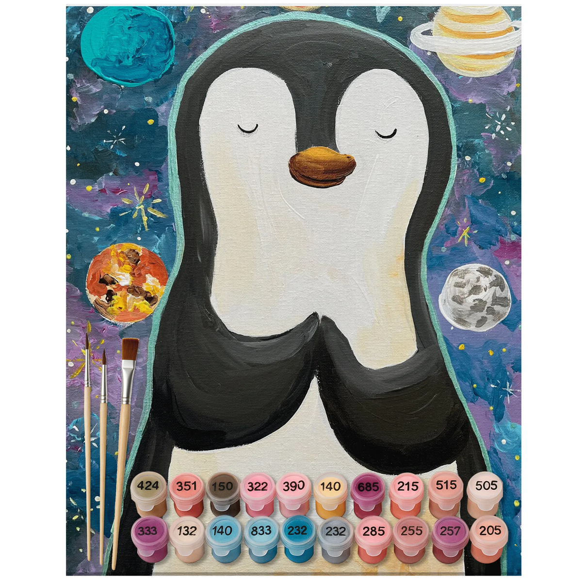 Paint by Numbers Penguin Universe Design North Pole, Penguins