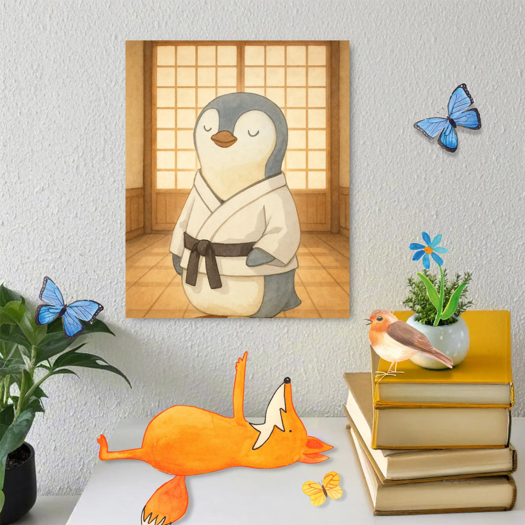 Paint by Numbers penguin karate Design Gift, sport, hobby, giving, thank you, award, profit, athlete, Karate, karate club, martial arts, self defense