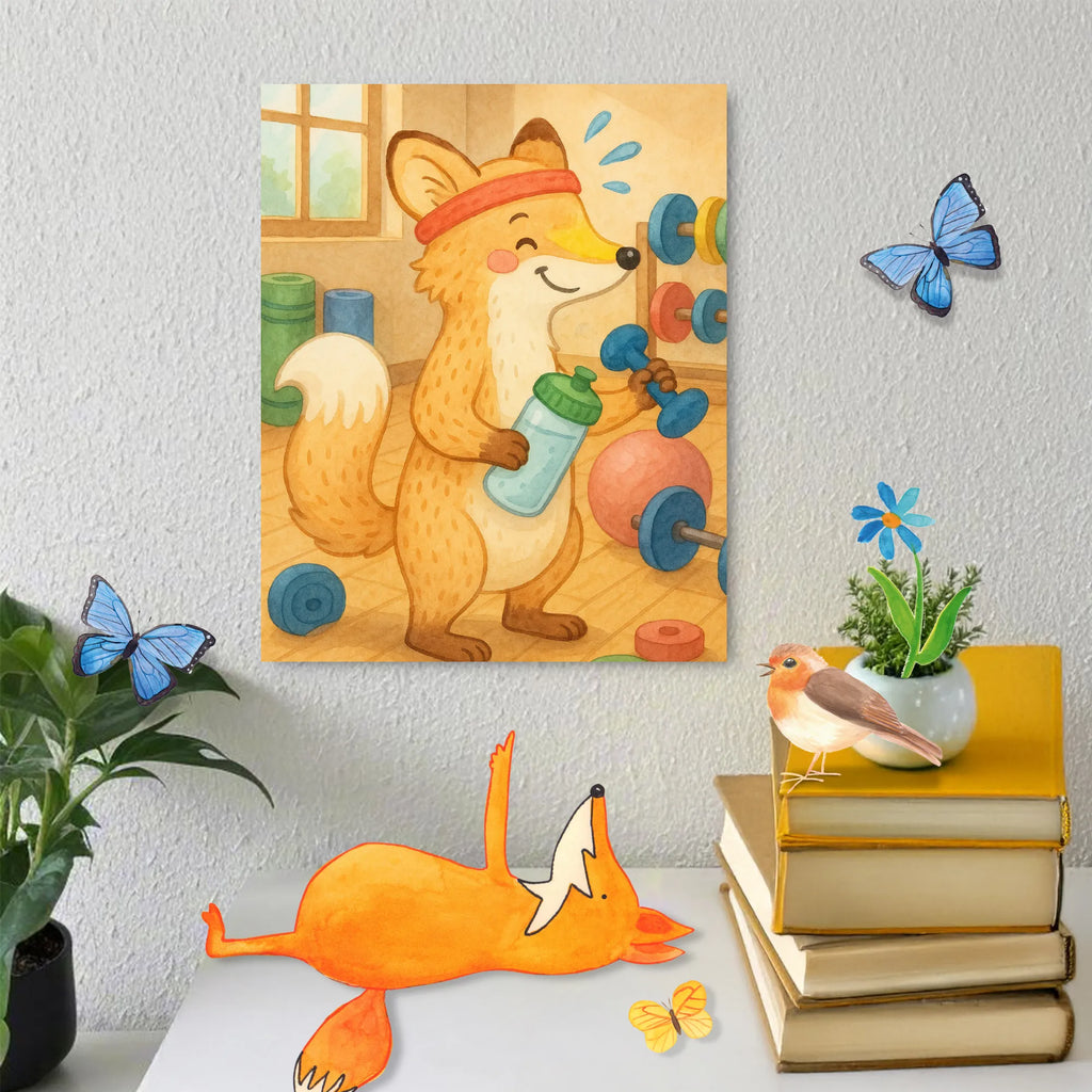 Paint by Numbers Fox fitness Design Künstler, Kunstwerk, Baseln, Bastelidee, Malen nach Zahlen, Kreativität, Malen, DIY, Ausmalbild, Geschenk, Sport, Sportart, Hobby, Schenken, Danke, Dankeschön, Auszeichnung, Gewinn, Sportler, Kraftsport, Fitness, Sport treiben, Fitnessstudio, Sportclub