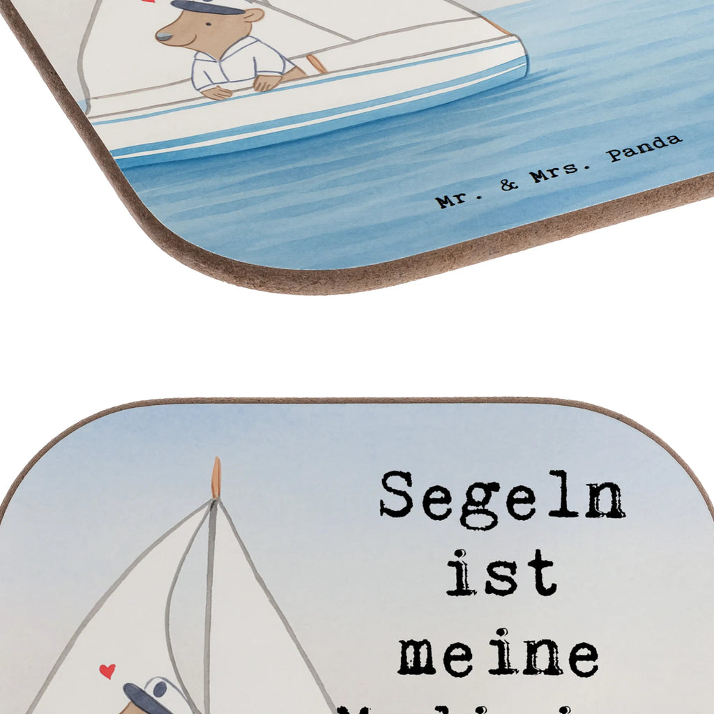 Holz Untersetzer Bär Segeln Design