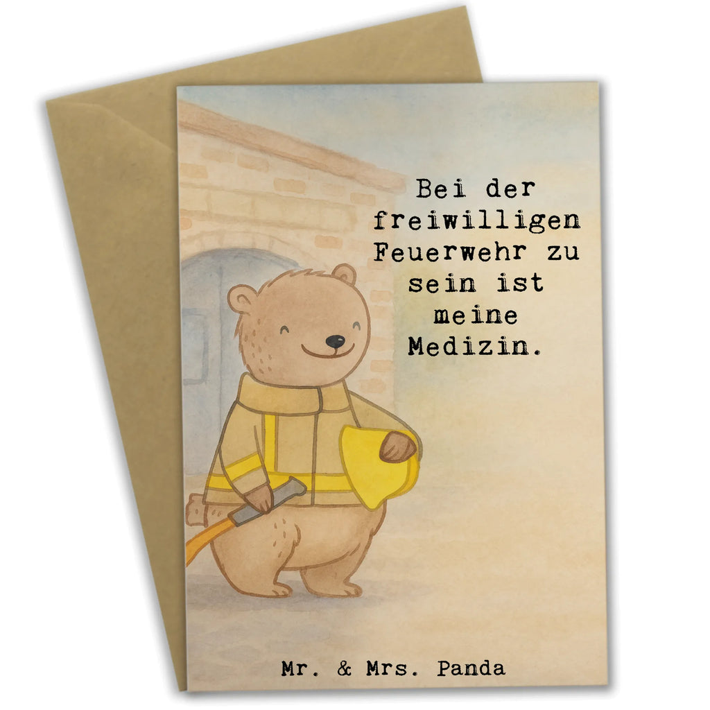 Grußkarte Bär Freiwillige Feuerwehr Design Hochzeitskarte, Geburtstagskarte, Glückwunschkarte, Karte, Ansichtskarten, Grußkarte, Klappkarte, Einladungskarte, Geschenk, Sport, Sportart, Hobby, Schenken, Danke, Dankeschön, Auszeichnung, Gewinn, Sportler, Feuerwehrfest, Jugendfeuerwehr, Freiwillige Feuerwehr