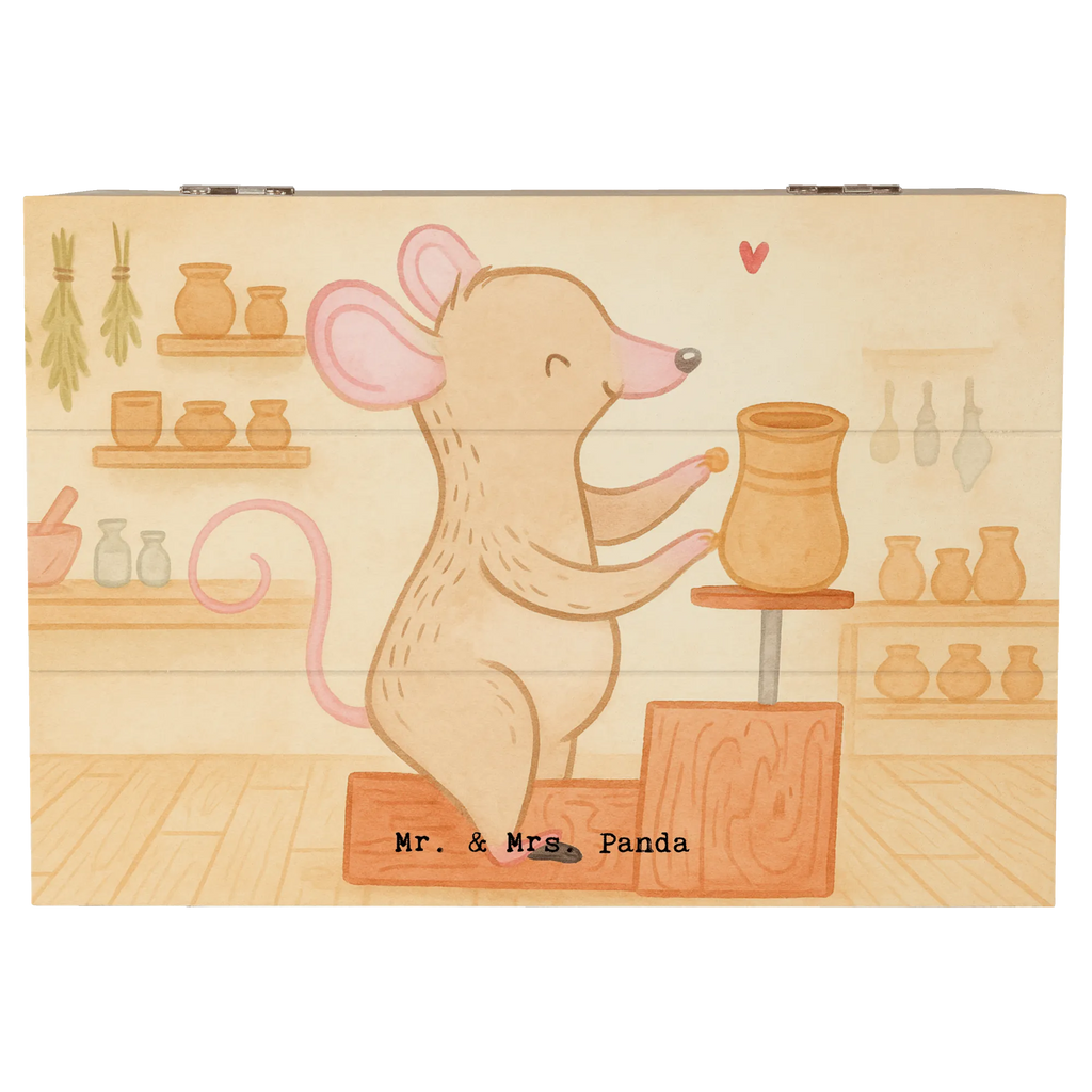 Holzkiste Maus Töpfern Design Schatulle, Geschenkdose, Aufbewahrungsbox, Kiste, Holzkiste, Erinnerungsbox, Truhe, Dekokiste, Schatzkiste, XXL, Erinnerungskiste, Geschenkbox, Geschenk, Sport, Sportart, Hobby, Schenken, Danke, Dankeschön, Auszeichnung, Gewinn, Sportler, Töpfern, Töpferei, Töpferkurs
