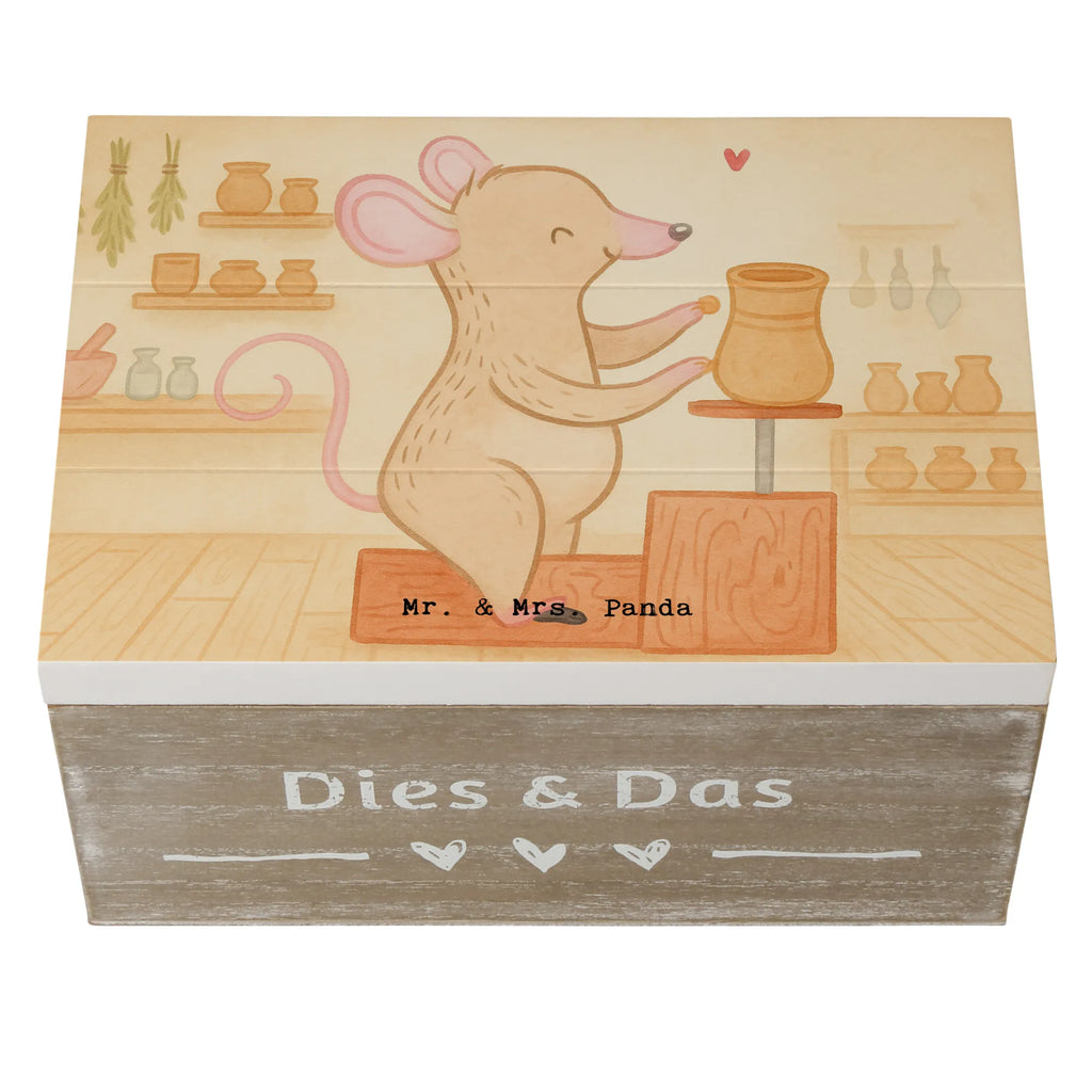 Holzkiste Maus Töpfern Design Schatulle, Geschenkdose, Aufbewahrungsbox, Kiste, Holzkiste, Erinnerungsbox, Truhe, Dekokiste, Schatzkiste, XXL, Erinnerungskiste, Geschenkbox, Geschenk, Sport, Sportart, Hobby, Schenken, Danke, Dankeschön, Auszeichnung, Gewinn, Sportler, Töpfern, Töpferei, Töpferkurs