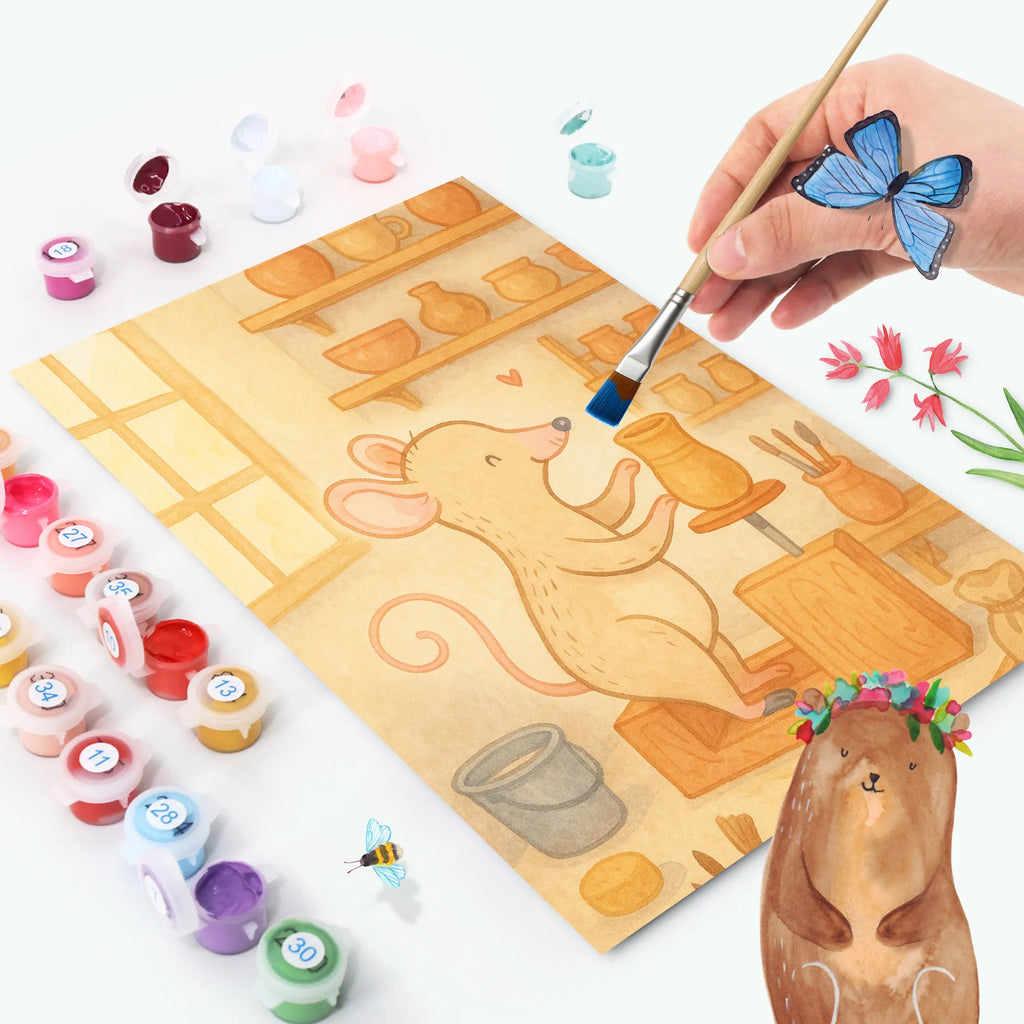 Paint by Numbers Mouse pottery Design Kreativität, Kunstwerk, Ausmalbild, Malen nach Zahlen, Malen, Künstler, Baseln, Bastelidee, DIY, Geschenk, Sport, Sportart, Hobby, Schenken, Danke, Dankeschön, Auszeichnung, Gewinn, Sportler, Töpfern, Töpferkurs, Töpferei