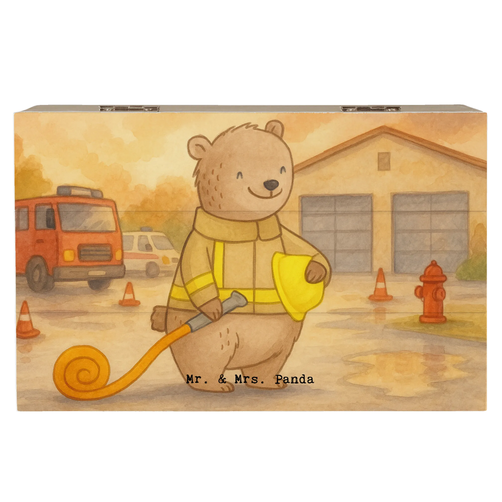 Holzkiste Bär Freiwillige Feuerwehr Design Dekokiste, Geschenkbox, Kiste, XXL, Geschenkdose, Erinnerungskiste, Aufbewahrungsbox, Truhe, Schatzkiste, Schatulle, Erinnerungsbox, Holzkiste, Geschenk, Sport, Sportart, Hobby, Schenken, Danke, Dankeschön, Auszeichnung, Gewinn, Sportler, Jugendfeuerwehr, Feuerwehrfest, Freiwillige Feuerwehr