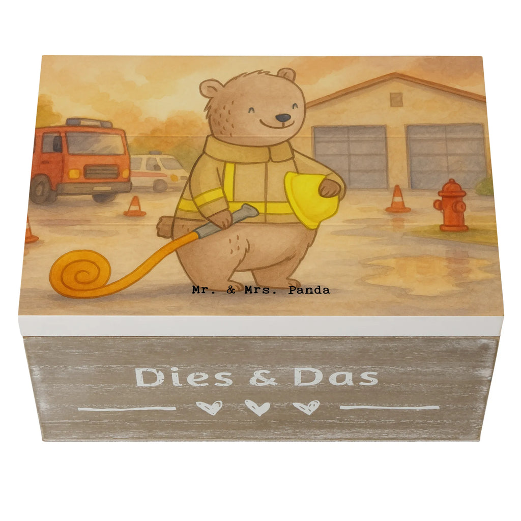 Holzkiste Bär Freiwillige Feuerwehr Design Dekokiste, Geschenkbox, Kiste, XXL, Geschenkdose, Erinnerungskiste, Aufbewahrungsbox, Truhe, Schatzkiste, Schatulle, Erinnerungsbox, Holzkiste, Geschenk, Sport, Sportart, Hobby, Schenken, Danke, Dankeschön, Auszeichnung, Gewinn, Sportler, Jugendfeuerwehr, Feuerwehrfest, Freiwillige Feuerwehr