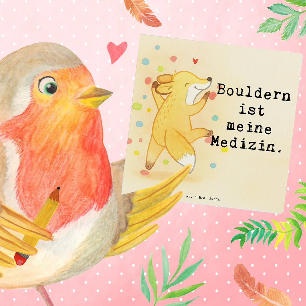 Deluxe Karte Fuchs Bouldern Design Grußkarte, Klappkarte, Geburtstagskarte, Hochwertige Klappkarte, Glückwunschkarte, Hochwertige Grußkarte, Hochzeitskarte, Karte, Einladungskarte, Geschenk, Sport, Sportart, Hobby, Schenken, Danke, Dankeschön, Auszeichnung, Gewinn, Sportler, Boulderhalle, Kletterhalle, Klettern, bouldern