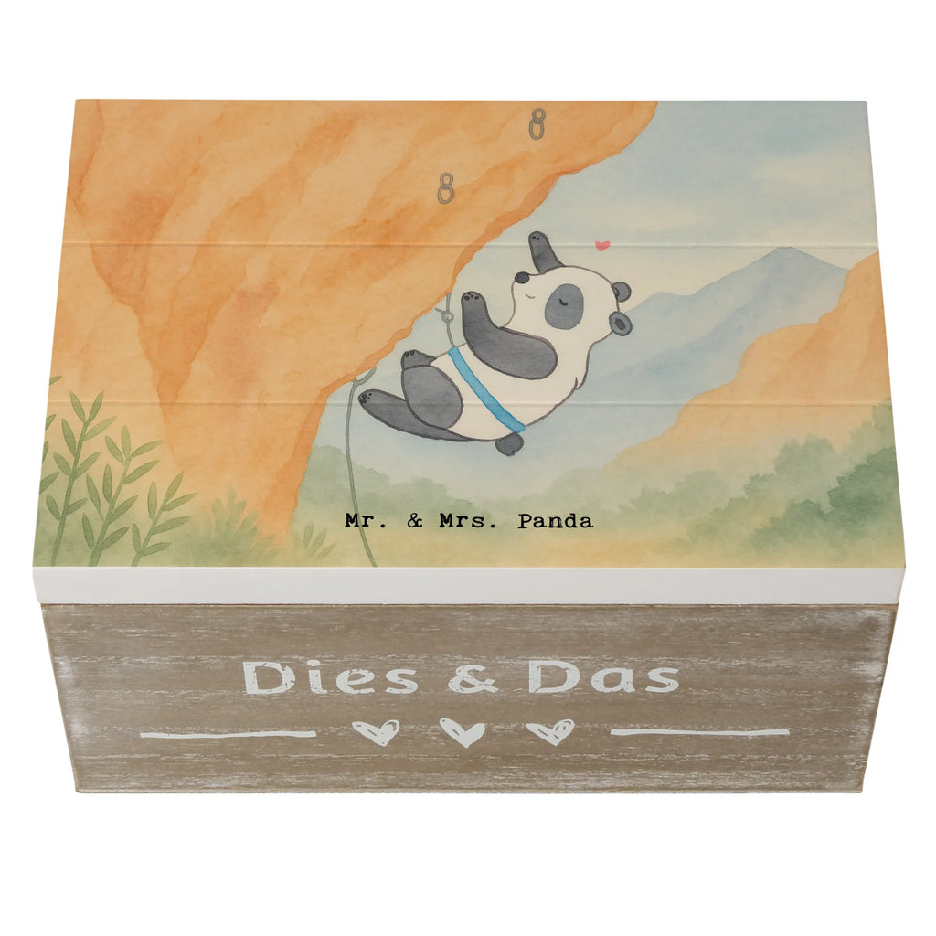 Holzkiste Panda Klettern Design Schatulle, Schatzkiste, Erinnerungsbox, Dekokiste, Aufbewahrungsbox, Kiste, Geschenkbox, Holzkiste, Geschenkdose, Truhe, Erinnerungskiste, XXL, Geschenk, Sport, Sportart, Hobby, Schenken, Danke, Dankeschön, Auszeichnung, Gewinn, Sportler, Klettersport, Klettern, Kletterhalle, Bouldern
