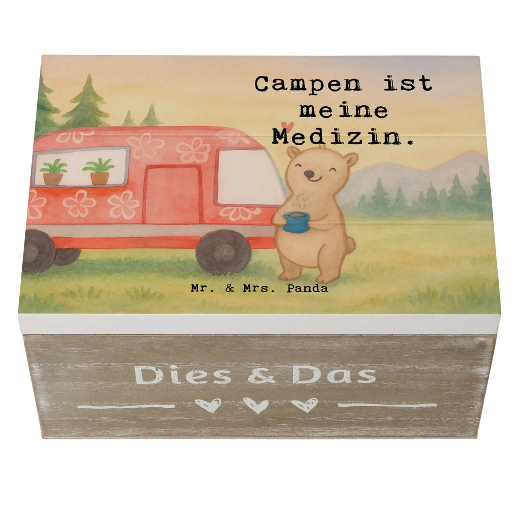 Holzkiste Bär Camper Design Aufbewahrungsbox, XXL, Schatzkiste, Erinnerungsbox, Holzkiste, Geschenkbox, Kiste, Truhe, Dekokiste, Schatulle, Geschenkdose, Erinnerungskiste, Geschenk, Sport, Sportart, Hobby, Schenken, Danke, Dankeschön, Auszeichnung, Gewinn, Sportler, Roadtrip, Camper, Campen, Campingplatz, Zelten, Urlaub, Wohnmobil