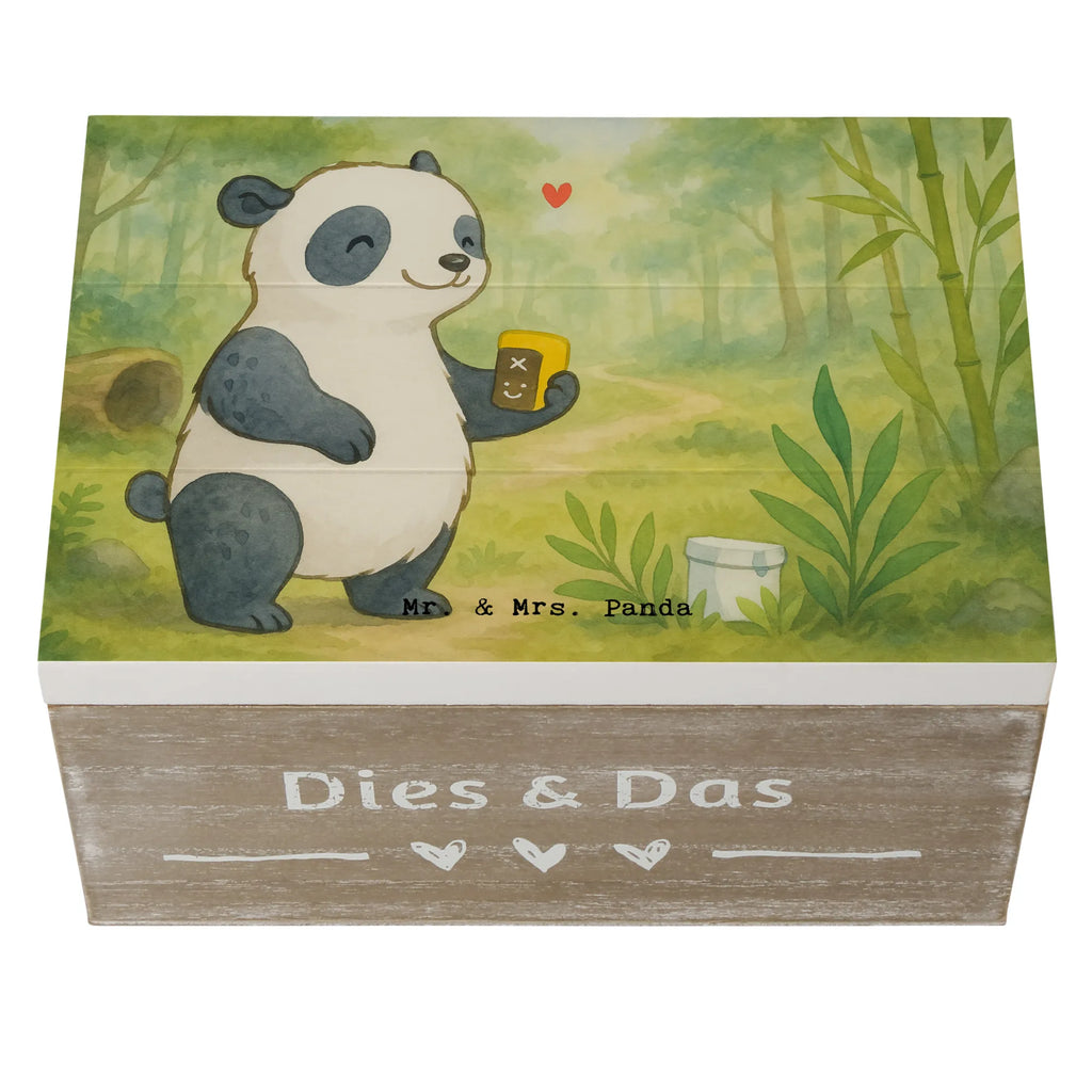 Holzkiste Panda Geocaching Design XXL, Geschenkbox, Erinnerungskiste, Truhe, Erinnerungsbox, Schatzkiste, Kiste, Schatulle, Holzkiste, Aufbewahrungsbox, Dekokiste, Geschenkdose, Geschenk, Sport, Sportart, Hobby, Schenken, Danke, Dankeschön, Auszeichnung, Gewinn, Sportler, Geocaching, Schatzsuchen, GPS Schnitzeljagd, Opencaching