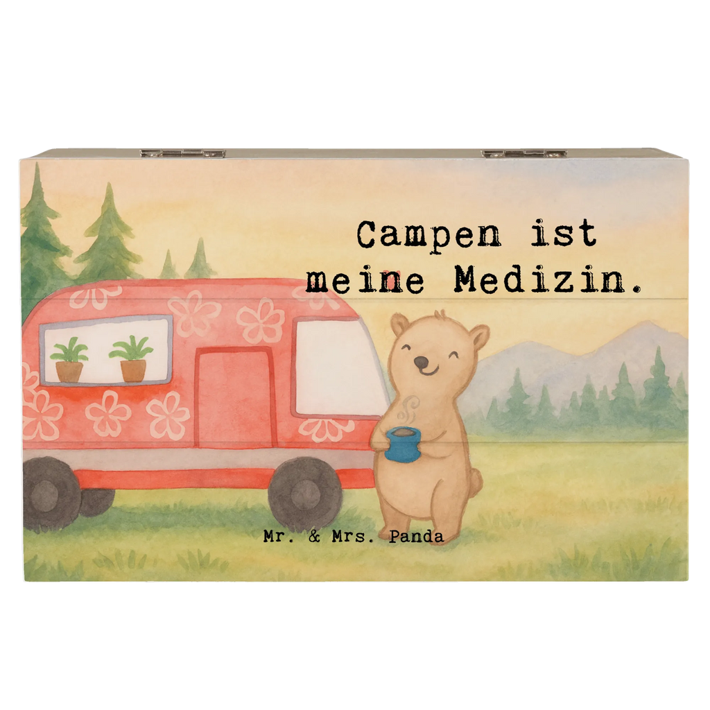 Holzkiste Bär Camper Design Aufbewahrungsbox, XXL, Schatzkiste, Erinnerungsbox, Holzkiste, Geschenkbox, Kiste, Truhe, Dekokiste, Schatulle, Geschenkdose, Erinnerungskiste, Geschenk, Sport, Sportart, Hobby, Schenken, Danke, Dankeschön, Auszeichnung, Gewinn, Sportler, Roadtrip, Camper, Campen, Campingplatz, Zelten, Urlaub, Wohnmobil