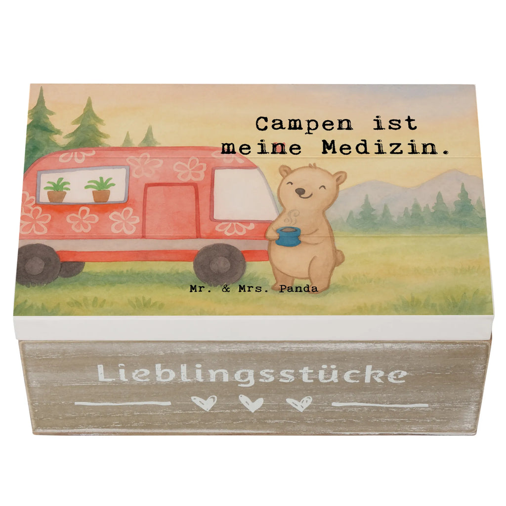 Holzkiste Bär Camper Design Aufbewahrungsbox, XXL, Schatzkiste, Erinnerungsbox, Holzkiste, Geschenkbox, Kiste, Truhe, Dekokiste, Schatulle, Geschenkdose, Erinnerungskiste, Geschenk, Sport, Sportart, Hobby, Schenken, Danke, Dankeschön, Auszeichnung, Gewinn, Sportler, Roadtrip, Camper, Campen, Campingplatz, Zelten, Urlaub, Wohnmobil