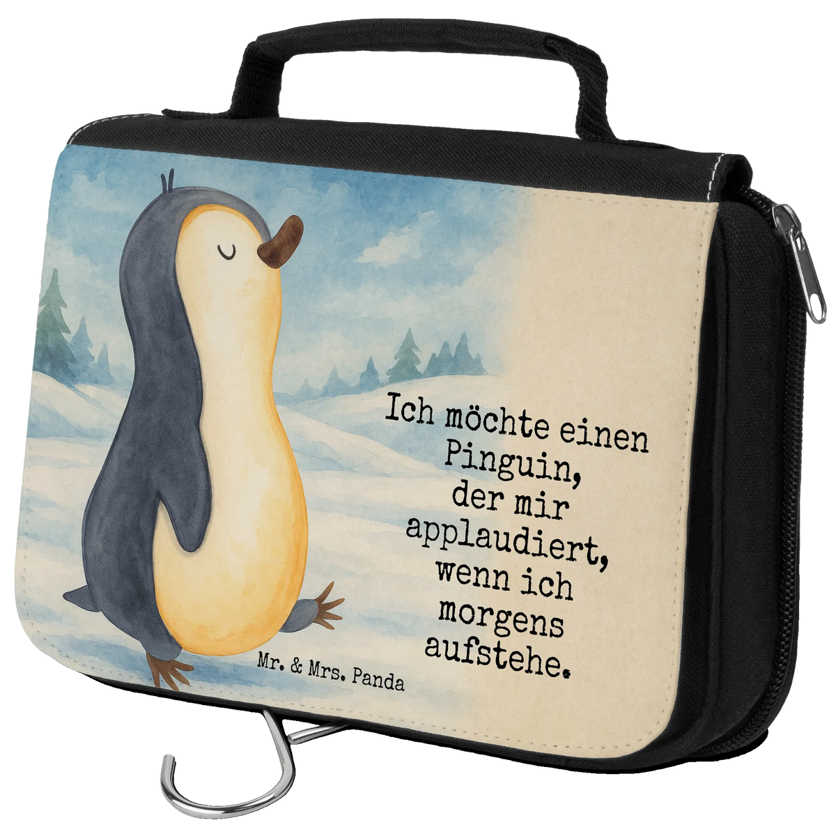 Wash bag Penguin march Design North Pole, Penguins, late riser, penguins, early riser