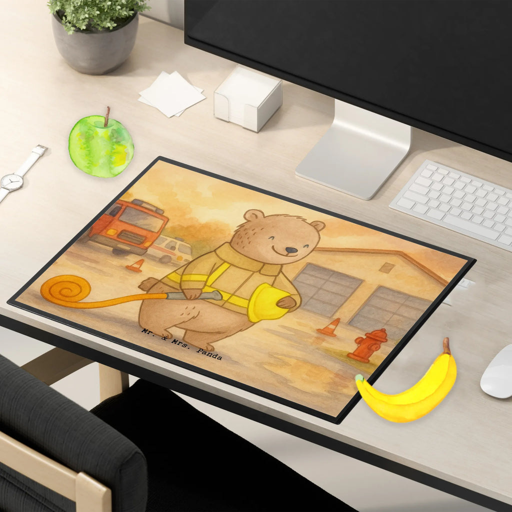 Schreibtischunterlage Bär Freiwillige Feuerwehr Design Schreibunterlage, Schreibwaren, Bürobedarf, Büroartikel, Schreibtisch Unterlagen, Schreibtischunterlage Groß, Schreibtischauflage, Geschenk, Sport, Sportart, Hobby, Schenken, Danke, Dankeschön, Auszeichnung, Gewinn, Sportler, Feuerwehrfest, Jugendfeuerwehr, Freiwillige Feuerwehr