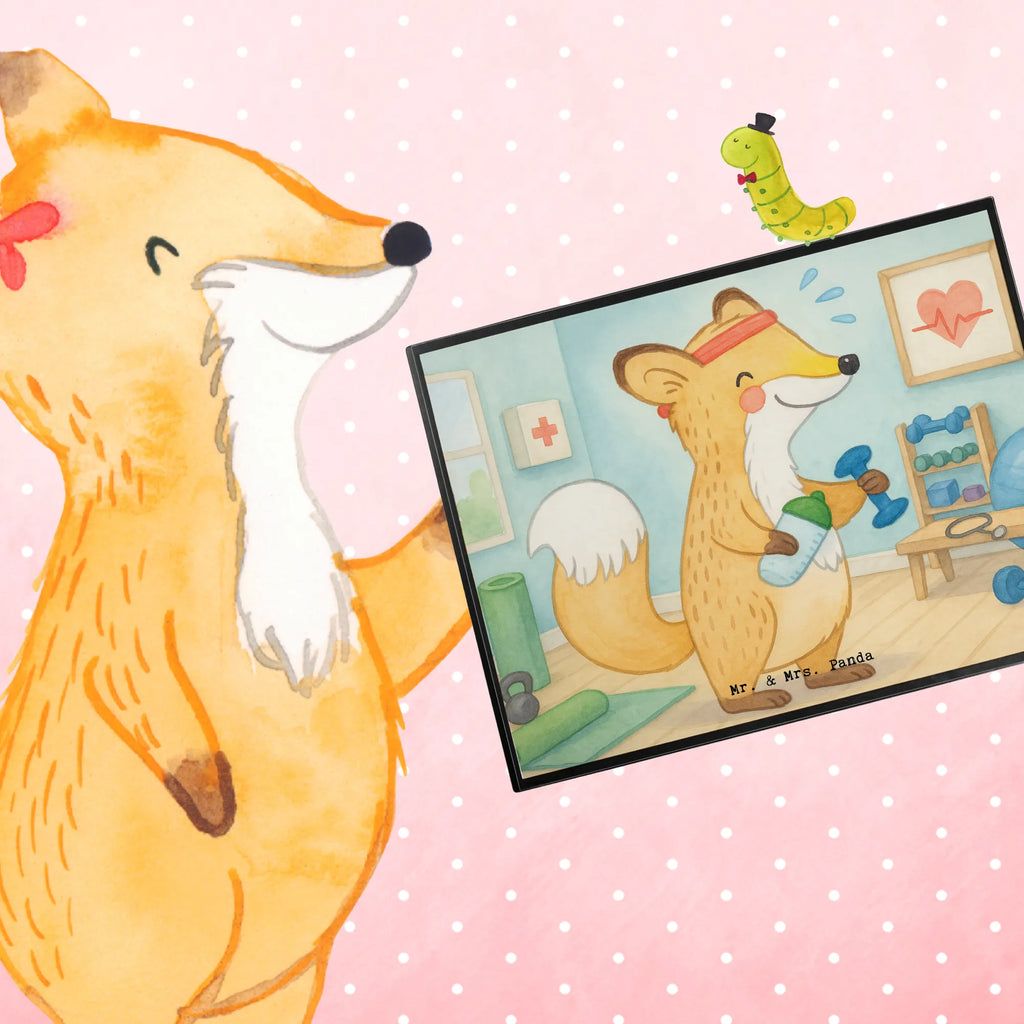 Schreibtischunterlage Fuchs Fitness Design Büroartikel, Schreibtisch Unterlagen, Schreibunterlage, Schreibtischunterlage Groß, Schreibtischauflage, Bürobedarf, Schreibwaren, Geschenk, Sport, Sportart, Hobby, Schenken, Danke, Dankeschön, Auszeichnung, Gewinn, Sportler, Sportclub, Fitness, Kraftsport, Sport treiben, Fitnessstudio