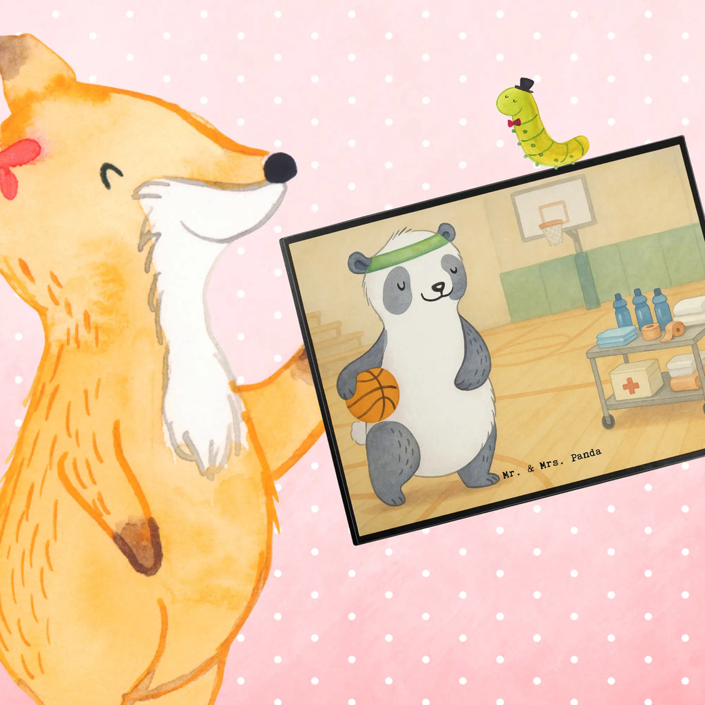 Schreibtischunterlage Panda Basketball Design Bürobedarf, Schreibtisch Unterlagen, Schreibtischunterlage Groß, Schreibwaren, Büroartikel, Schreibunterlage, Schreibtischauflage, Geschenk, Sport, Sportart, Hobby, Schenken, Danke, Dankeschön, Auszeichnung, Gewinn, Sportler, Basketball Verband, Basketball Verein, Basketballplatz, Basketball