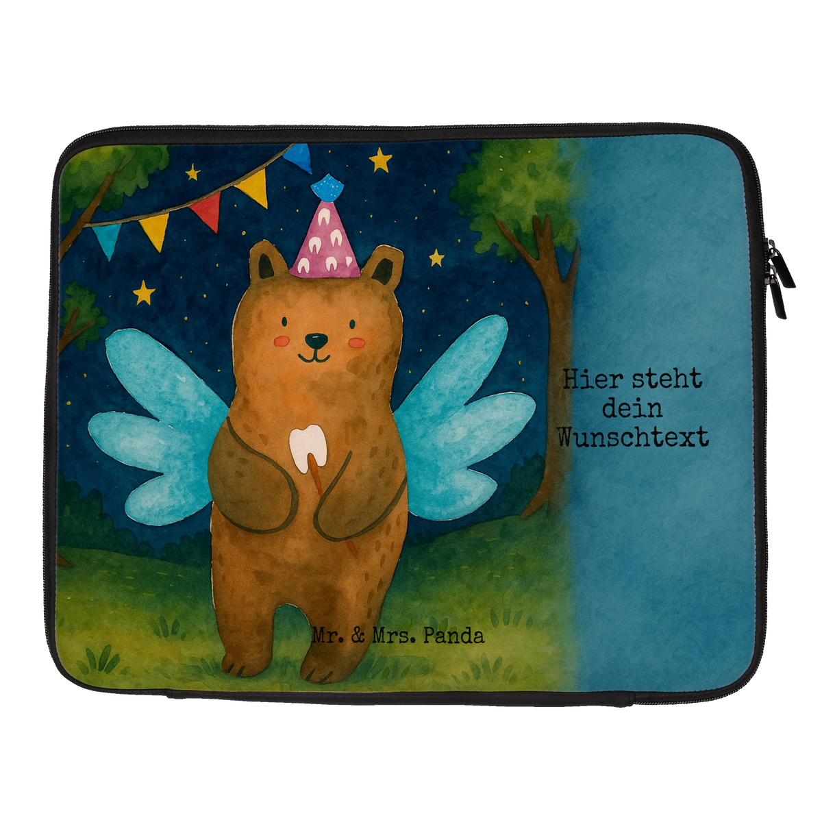Personalized Notebook Bag bear tooth fairy Design cuddly toy, teddy bear, fairy, Tooth fairy, first tooth, milk tooth