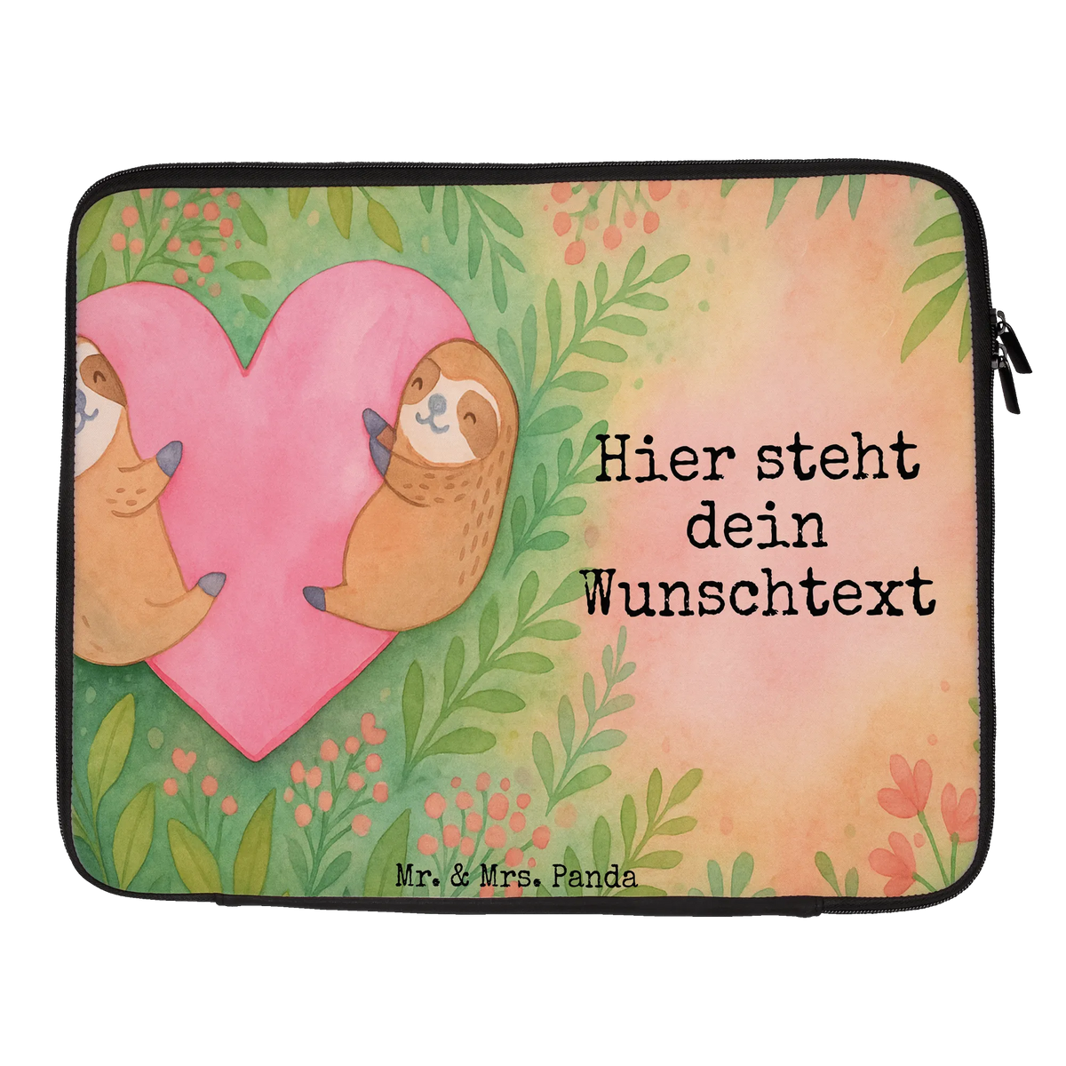 Personalized Notebook Bag sloths Heart Design Loving, Two, Together, Marriage, Proposal of marriage, Love gift, gift for her, gift for him, anniversary gift, Valentine's Day Gift for Women Love Gift Anniversary Wedding Anniversary Party Favor Gift for Girlfriend Gift for Partner Boyfriend Gift Token of Love for Men for Husband