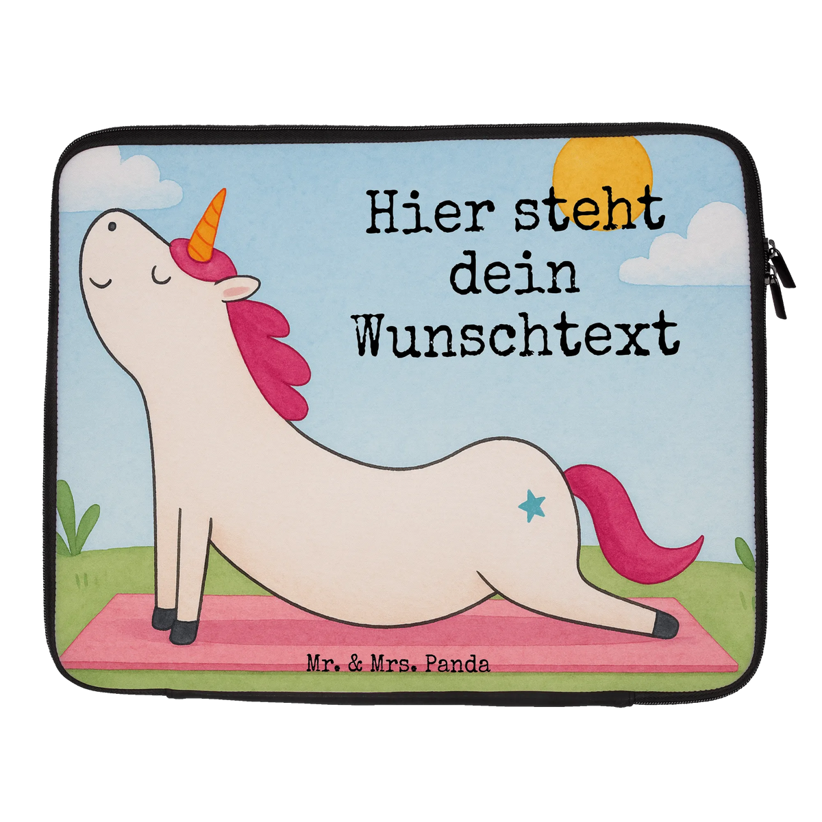 Personalized Notebook Bag unicorn yoga Design mindfulness, gift, relaxation, sports, present, sweet