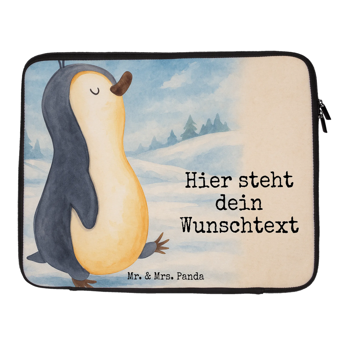 Personalized Notebook Bag Penguin march Design North Pole, Penguins, late riser, early riser, penguins
