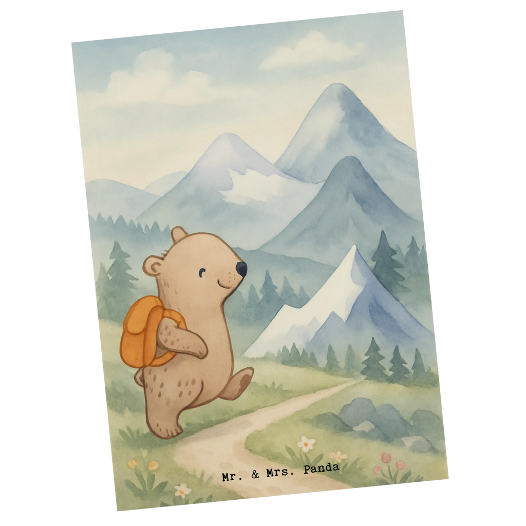 Postkarte Bär Bergsteigen Design Geburtstagskarte, Grußkarte, Einladungskarten Geburtstag, Einladung, Einladungskarte, Postkarte, Karte, Dankeskarte, Ansichtskarten, Geschenkkarte, Einladung Geburtstag, Ansichtskarte, Geschenk, Sport, Sportart, Hobby, Schenken, Danke, Dankeschön, Auszeichnung, Gewinn, Sportler, wandern, Alpinwandern, Bergsteigen, Alpinismus, Trekking, Bergsport