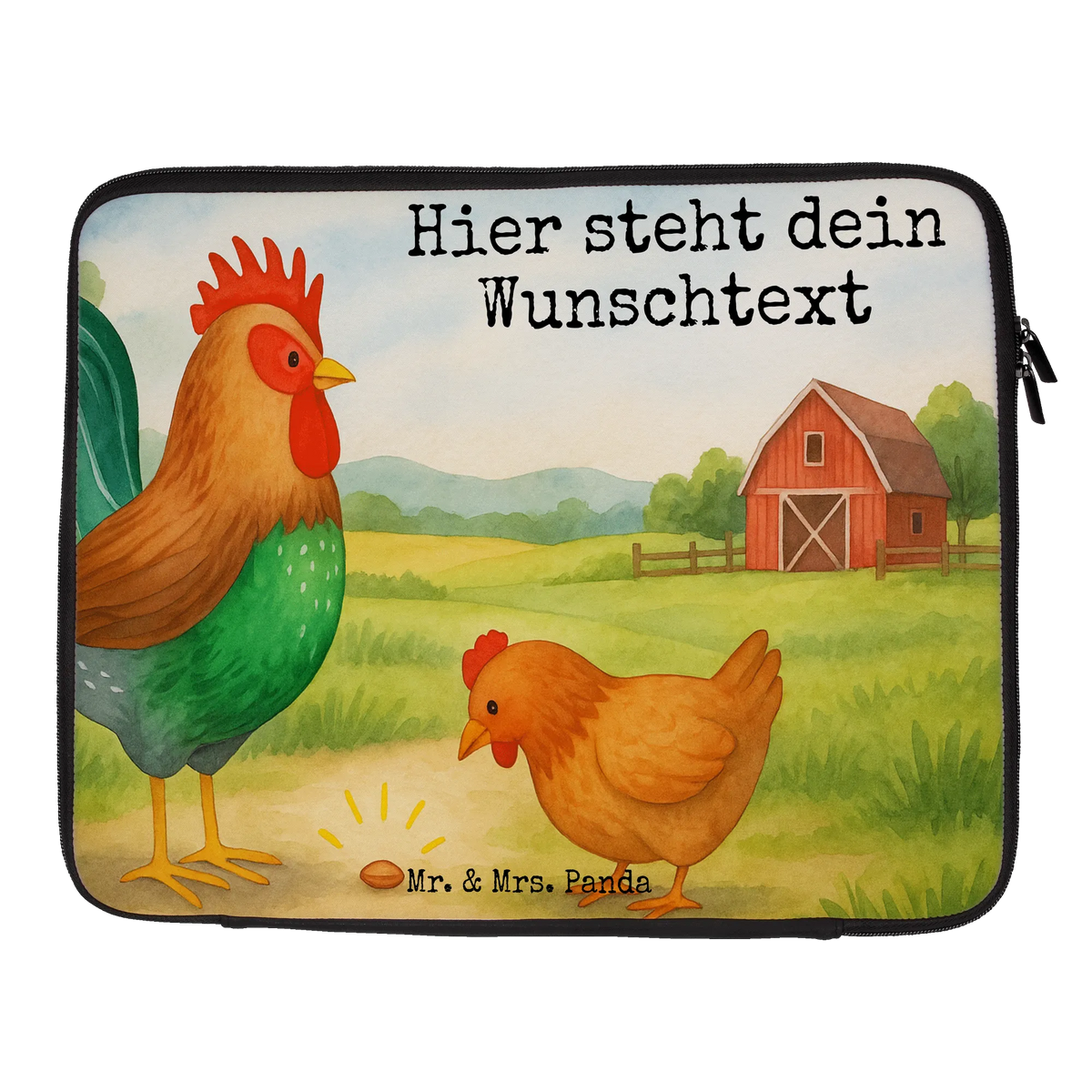 Personalized Notebook Bag Faucet grain Design farm, farm animals, animals, corn, cock, eggs, nature, hen