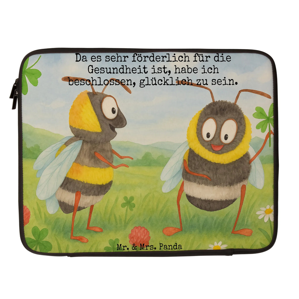 Notebook Tasche Hummeln Kleeblatt Design