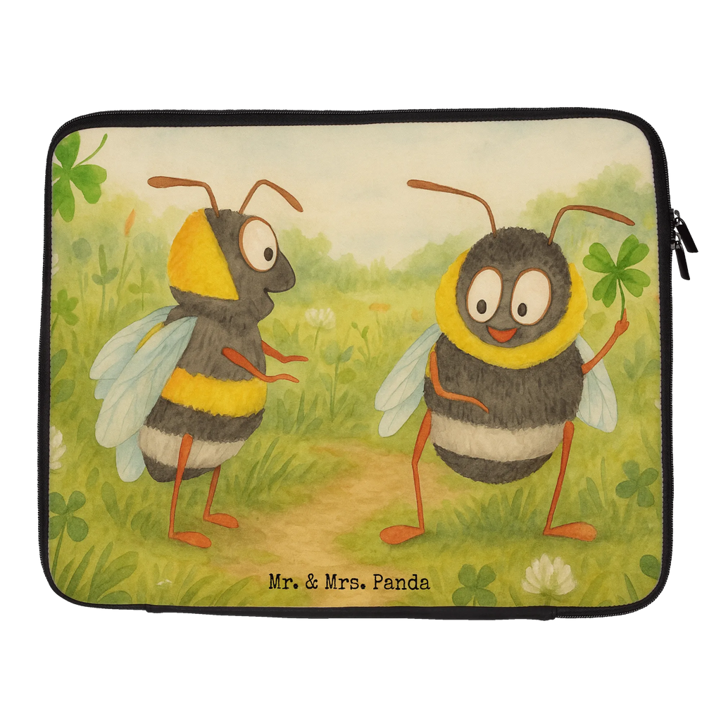 Notebook Tasche Hummeln Kleeblatt Design