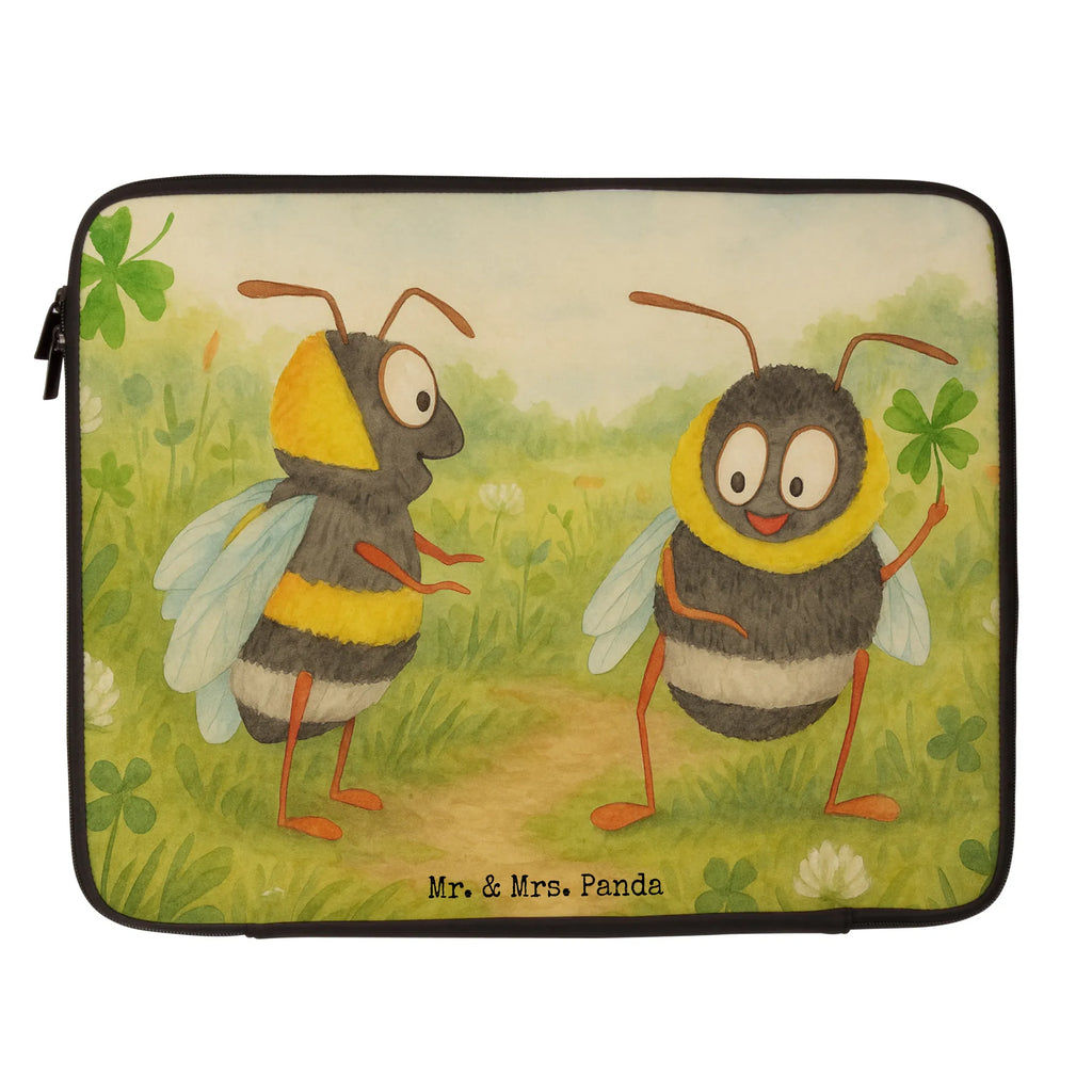Notebook Tasche Hummeln Kleeblatt Design