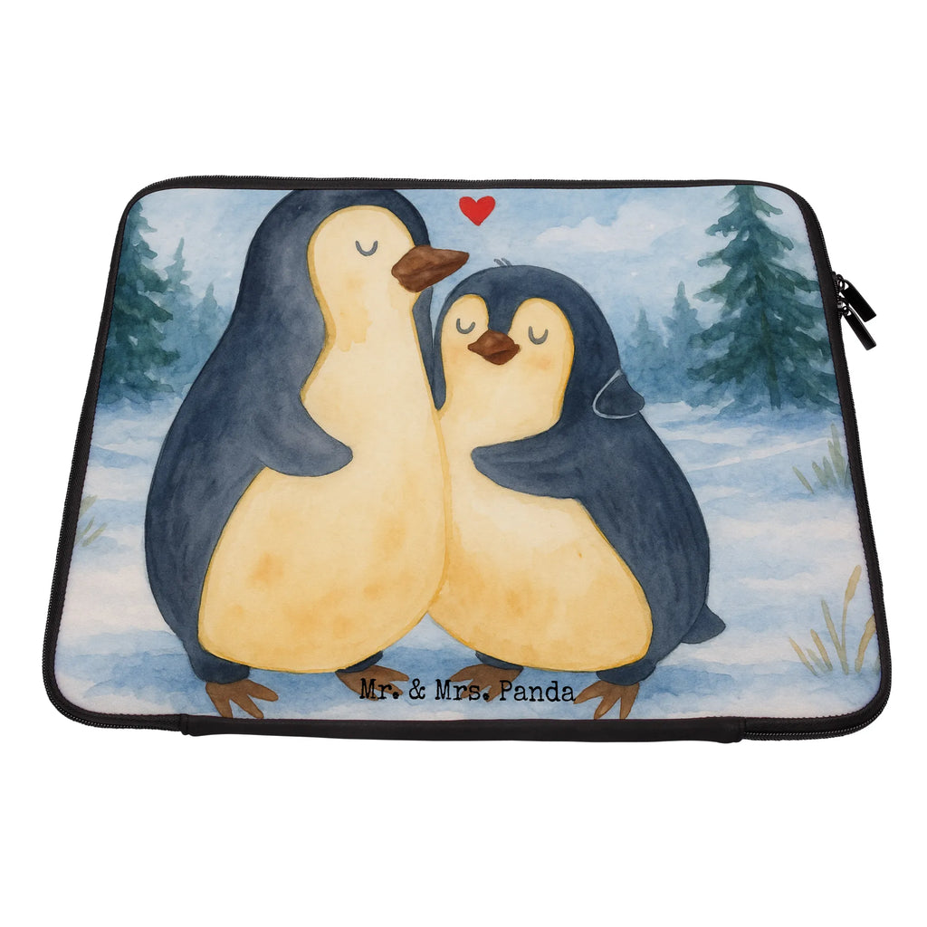 Notebook Tasche Pinguin umarmen Design
