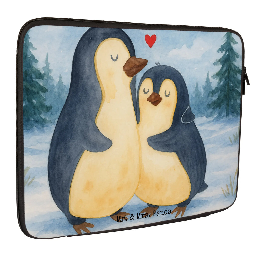 Notebook Tasche Pinguin umarmen Design