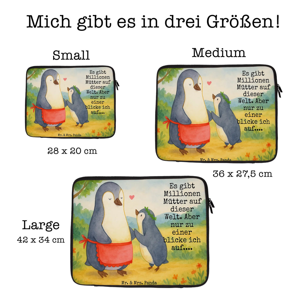 Notebook Tasche Pinguin mit Kind Design