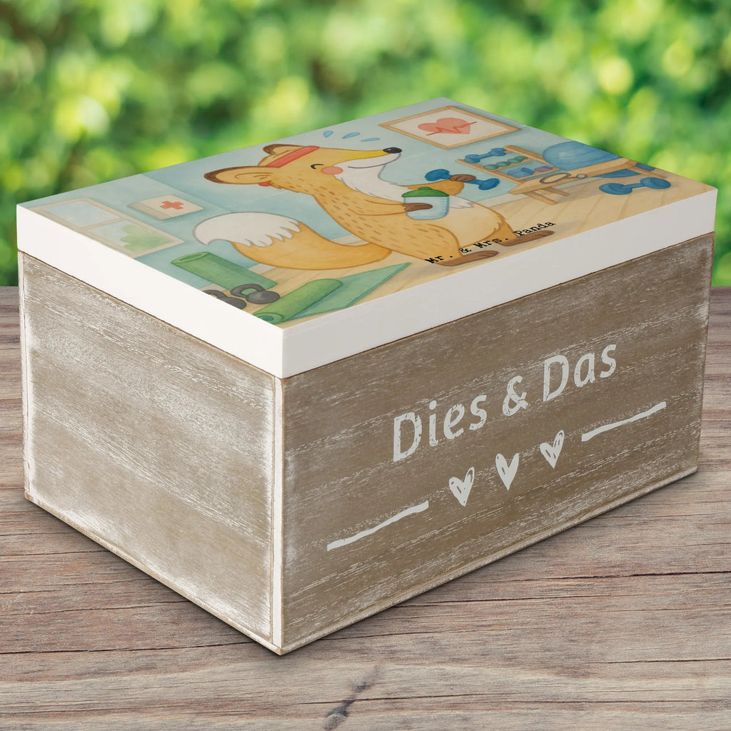 Holzkiste Fuchs Fitness Design Kiste, Erinnerungsbox, Dekokiste, Schatzkiste, Truhe, Aufbewahrungsbox, Geschenkdose, Geschenkbox, Schatulle, Erinnerungskiste, Holzkiste, XXL, Geschenk, Sport, Sportart, Hobby, Schenken, Danke, Dankeschön, Auszeichnung, Gewinn, Sportler, Fitnessstudio, Sportclub, Kraftsport, Fitness, Sport treiben