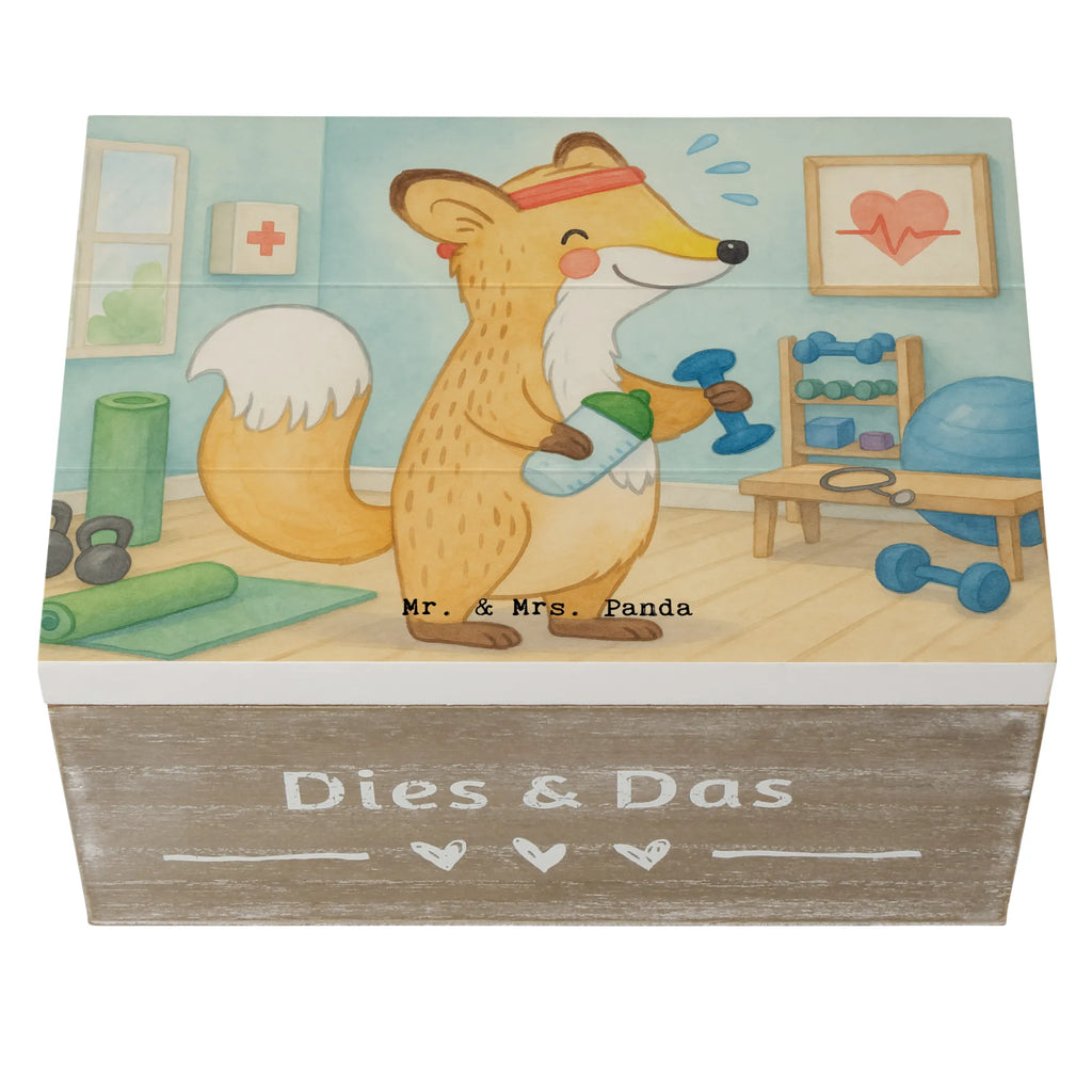 Holzkiste Fuchs Fitness Design Kiste, Erinnerungsbox, Dekokiste, Schatzkiste, Truhe, Aufbewahrungsbox, Geschenkdose, Geschenkbox, Schatulle, Erinnerungskiste, Holzkiste, XXL, Geschenk, Sport, Sportart, Hobby, Schenken, Danke, Dankeschön, Auszeichnung, Gewinn, Sportler, Fitnessstudio, Sportclub, Kraftsport, Fitness, Sport treiben