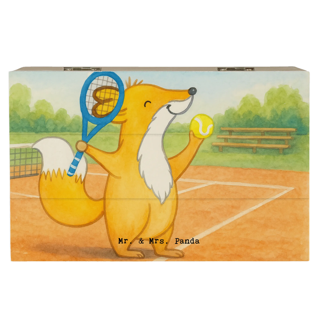Holzkiste Fuchs Tennis spielen Design Holzkiste, Geschenkbox, Dekokiste, Geschenkdose, XXL, Erinnerungskiste, Aufbewahrungsbox, Kiste, Schatulle, Erinnerungsbox, Truhe, Schatzkiste, Geschenk, Sport, Sportart, Hobby, Schenken, Danke, Dankeschön, Auszeichnung, Gewinn, Sportler, Ballsportart, Tennisverein, Tennis Turnier, Tennisclub, Tennis spielen