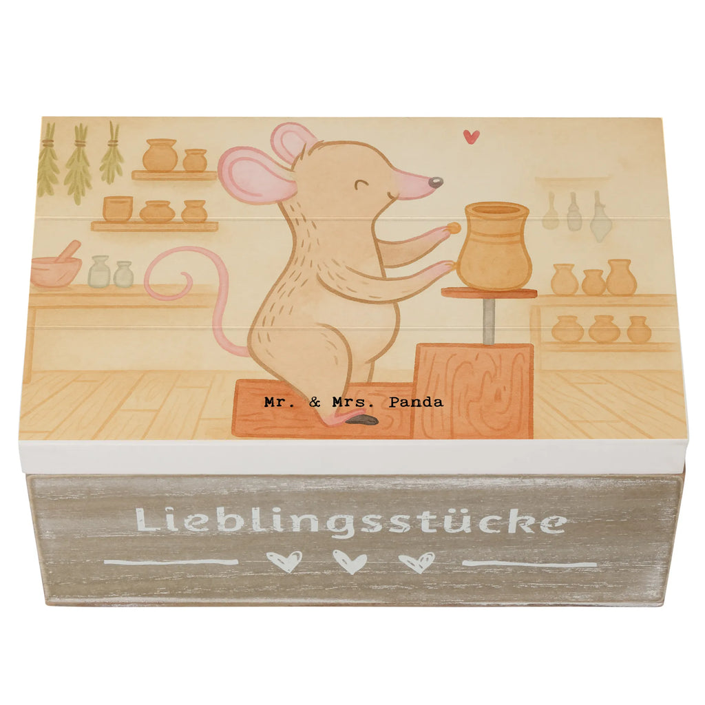 Holzkiste Maus Töpfern Design Schatulle, Geschenkdose, Aufbewahrungsbox, Kiste, Holzkiste, Erinnerungsbox, Truhe, Dekokiste, Schatzkiste, XXL, Erinnerungskiste, Geschenkbox, Geschenk, Sport, Sportart, Hobby, Schenken, Danke, Dankeschön, Auszeichnung, Gewinn, Sportler, Töpfern, Töpferei, Töpferkurs