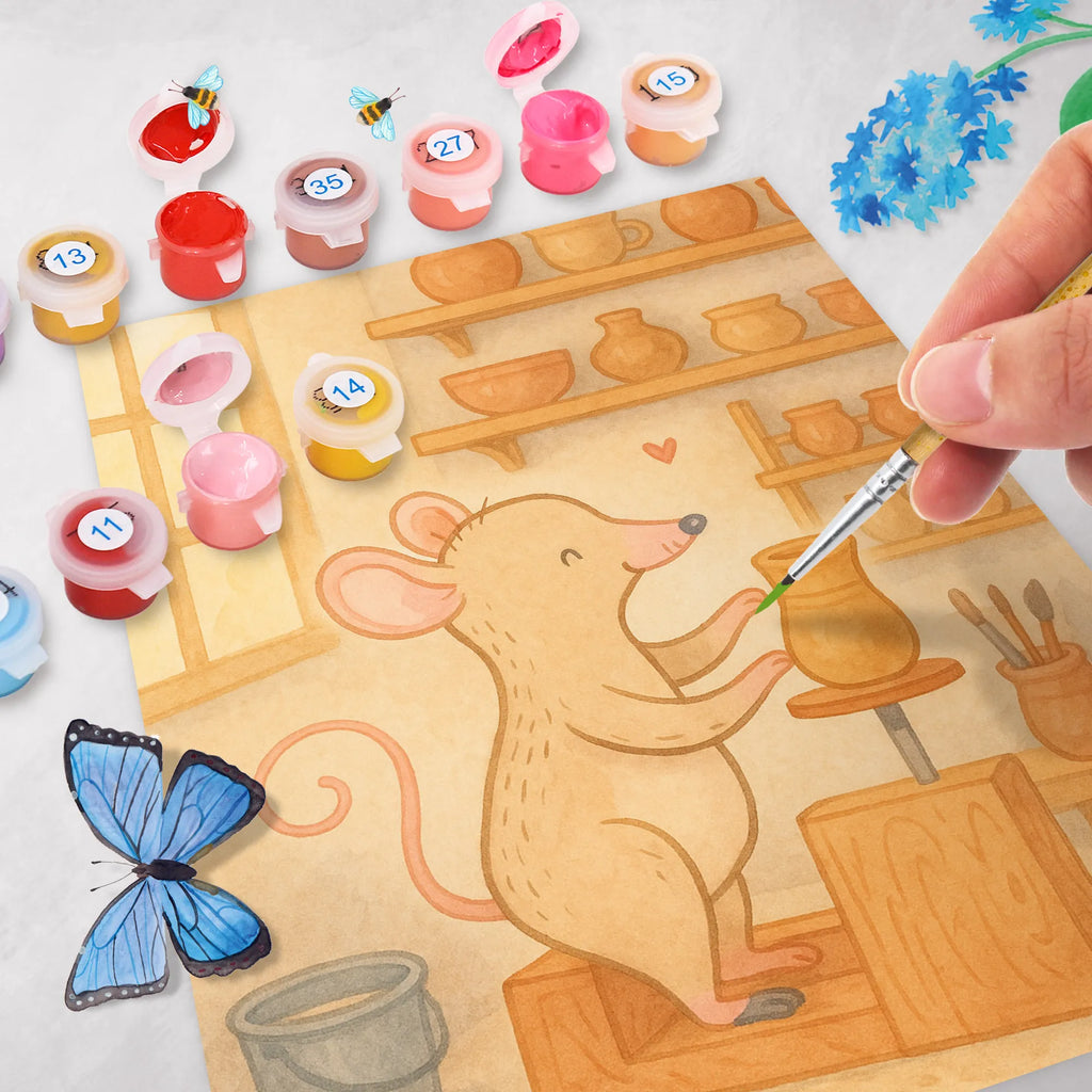 Paint by Numbers Mouse pottery Design Kreativität, Kunstwerk, Ausmalbild, Malen nach Zahlen, Malen, Künstler, Baseln, Bastelidee, DIY, Geschenk, Sport, Sportart, Hobby, Schenken, Danke, Dankeschön, Auszeichnung, Gewinn, Sportler, Töpfern, Töpferkurs, Töpferei